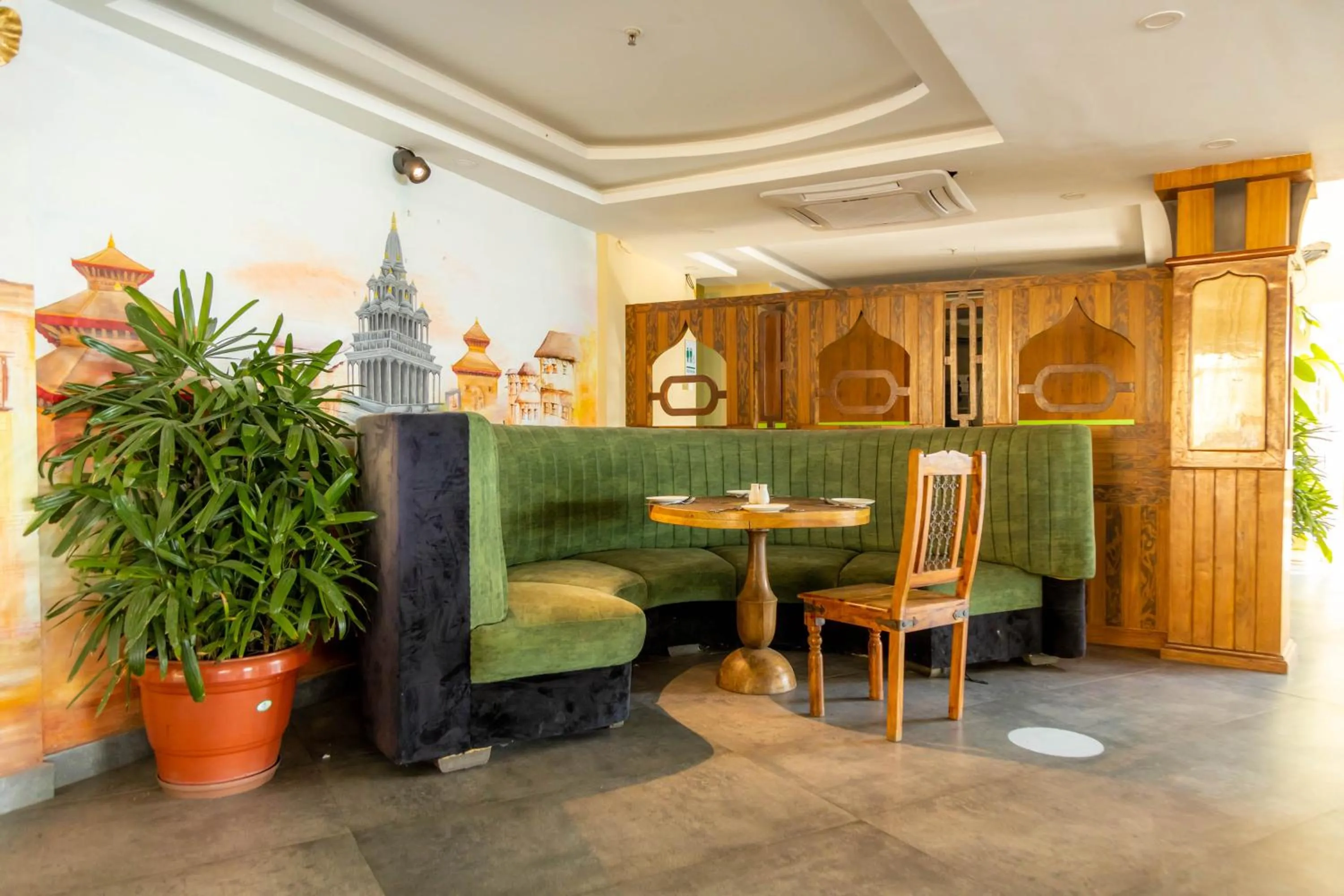 Seating area in Aagantuk Resort