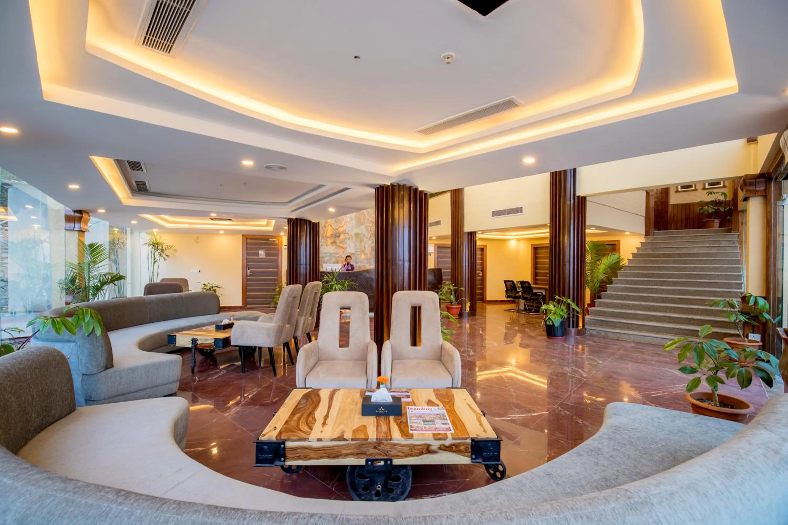 Lobby or reception in Aagantuk Resort