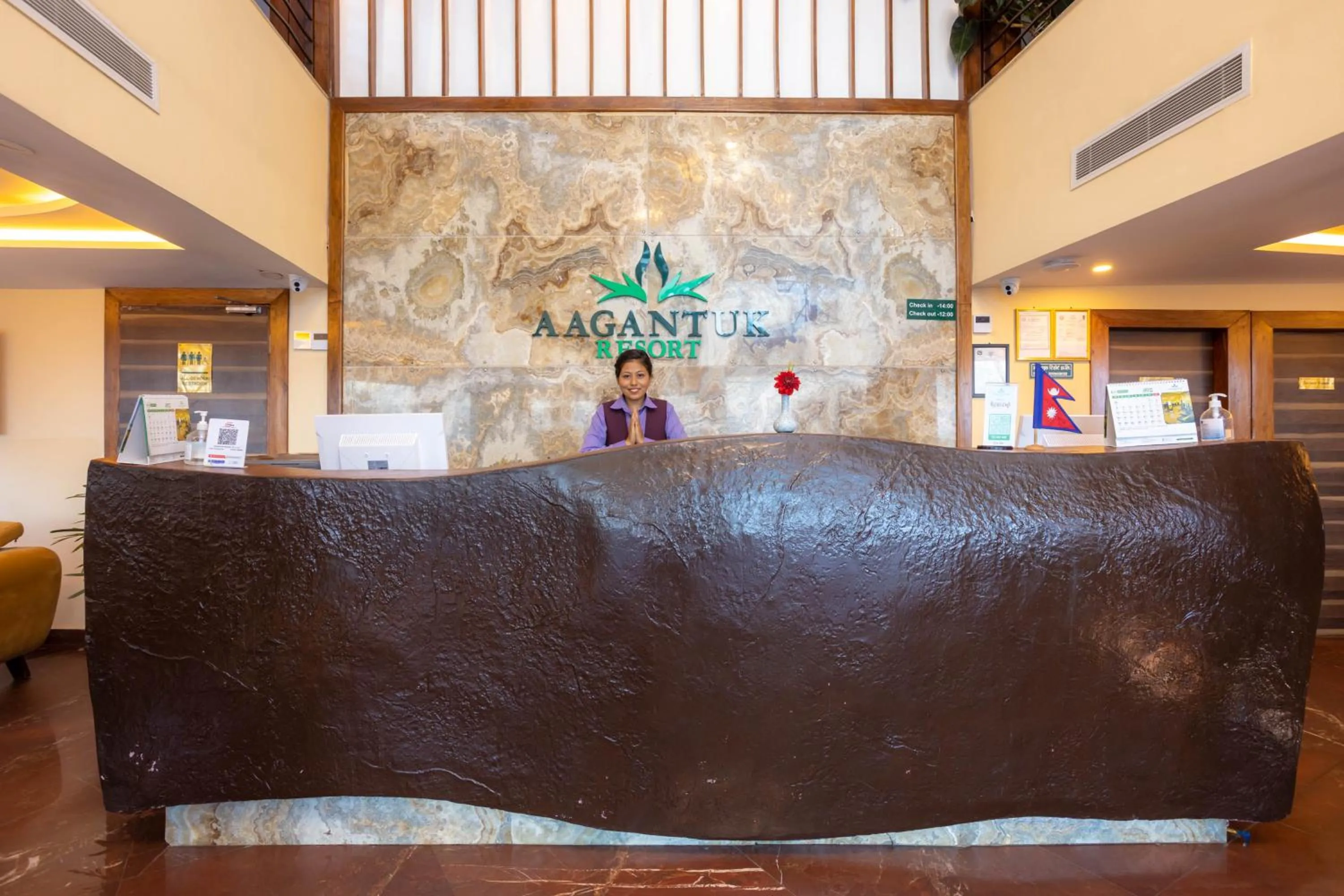 Lobby or reception in Aagantuk Resort