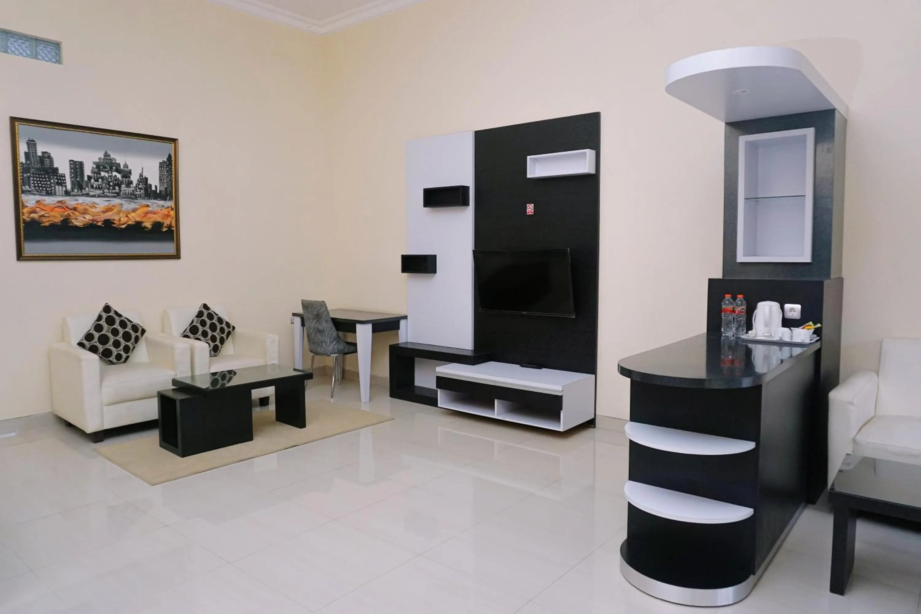 Seating area in Musdalifah Hotel