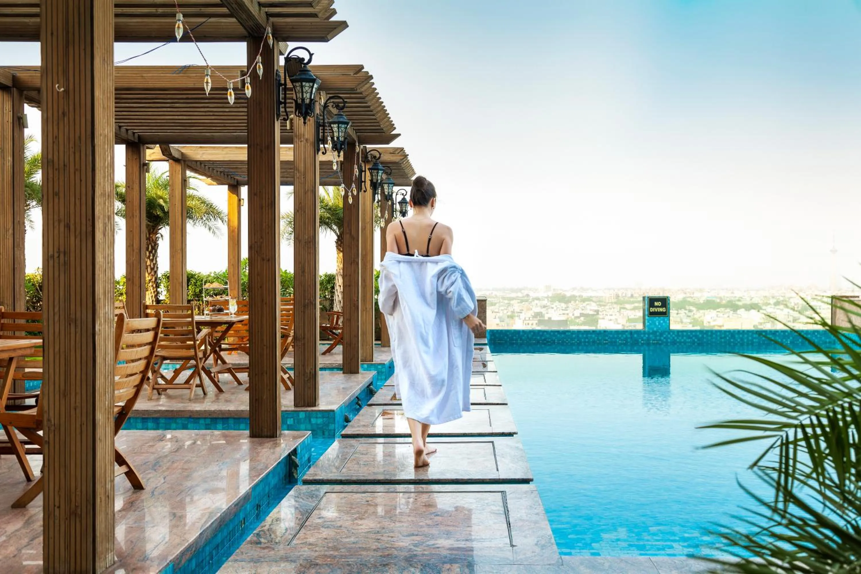 Swimming pool in Seven Seas Hotel