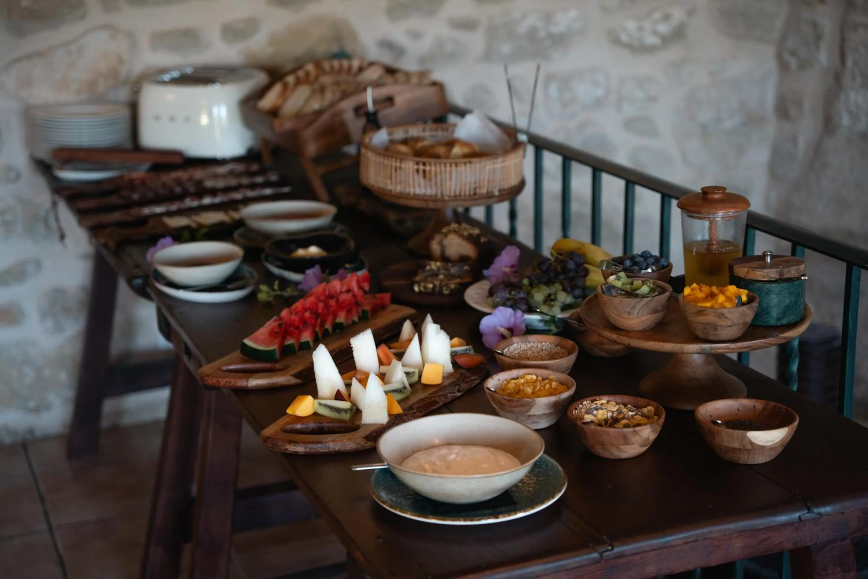 Buffet breakfast in Hotel Hort De Fortunyo