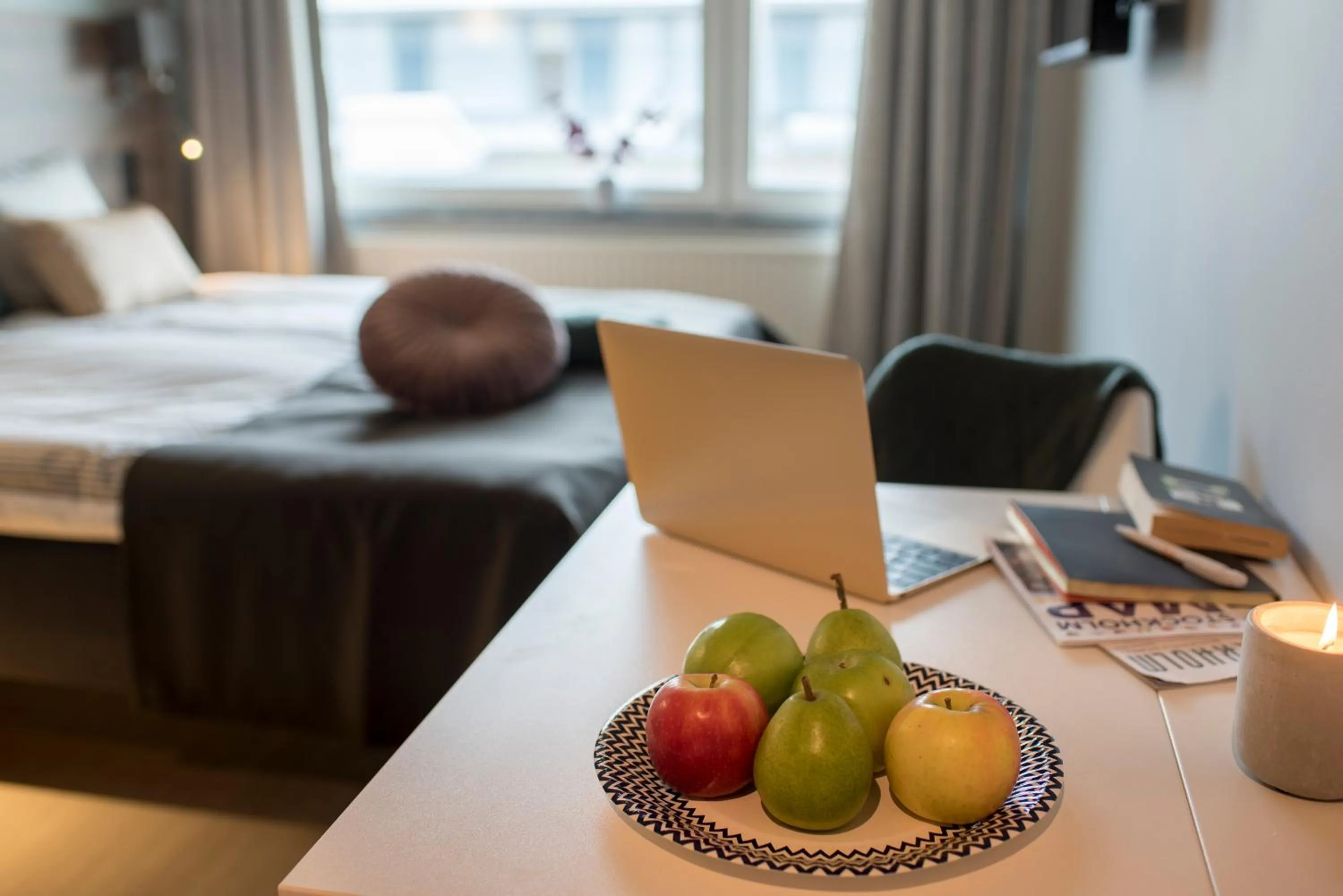 Decorative detail, Bed in Forenom Hotels & Apartments Arlanda