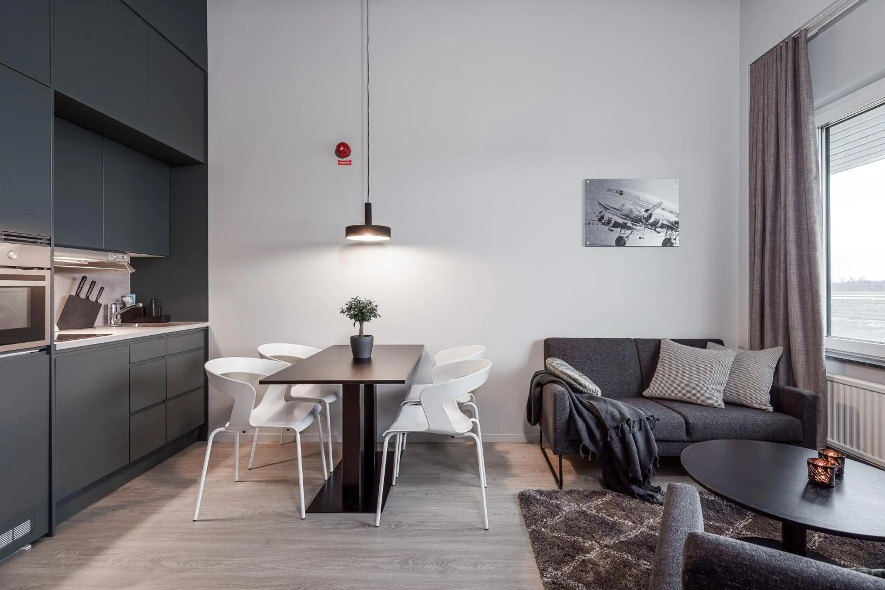Kitchen or kitchenette in Forenom Hotels & Apartments Arlanda
