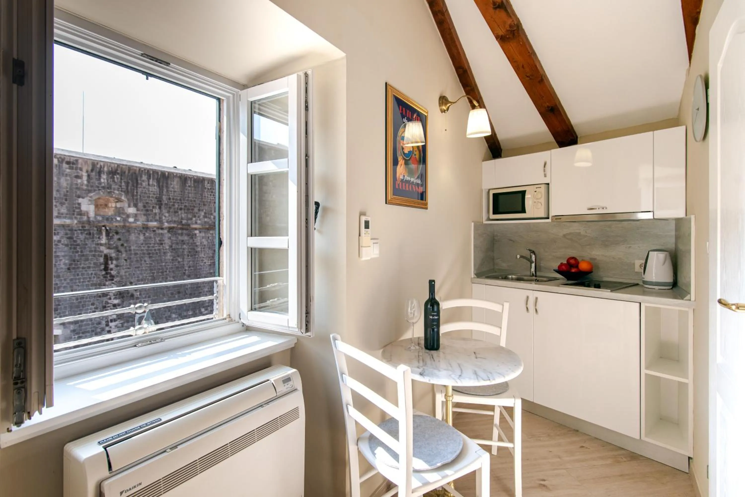 Seating area in Ragusa City Walls Apartments