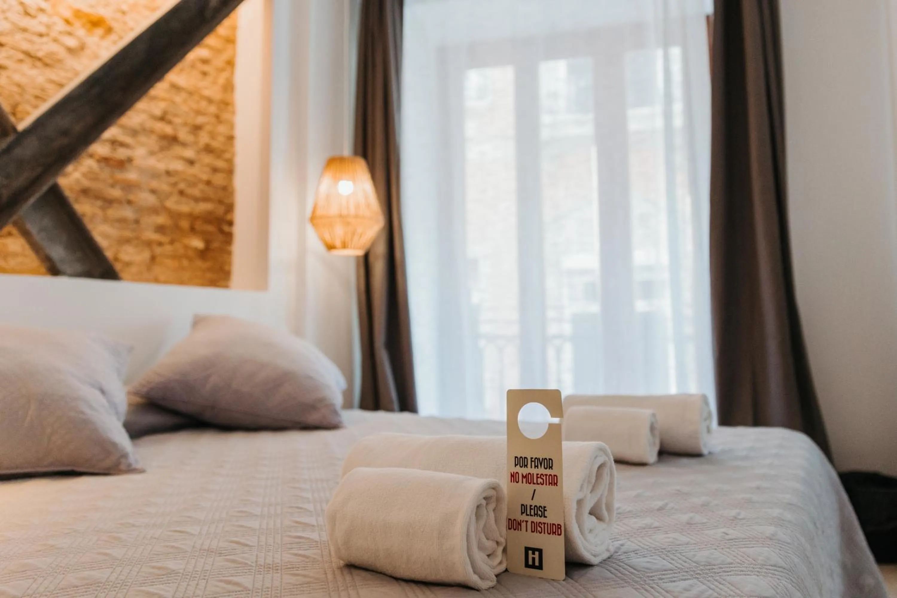 Bed in Hulot B&B Valencia