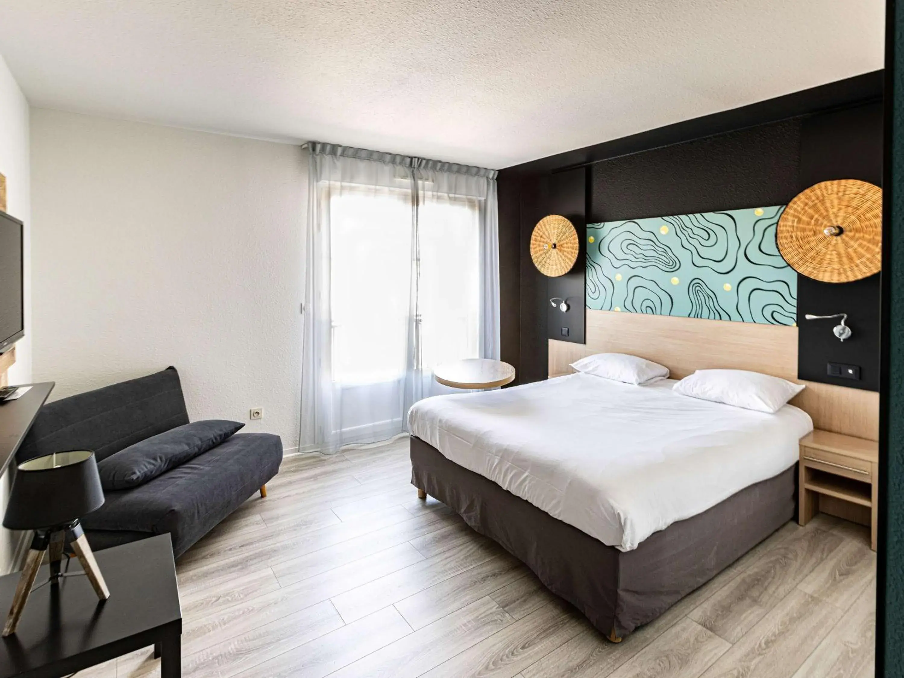 Bedroom, Bed in ibis Styles Marennes d'Oléron Bedroom, Bed in ibis Styles Marennes d'Oléron