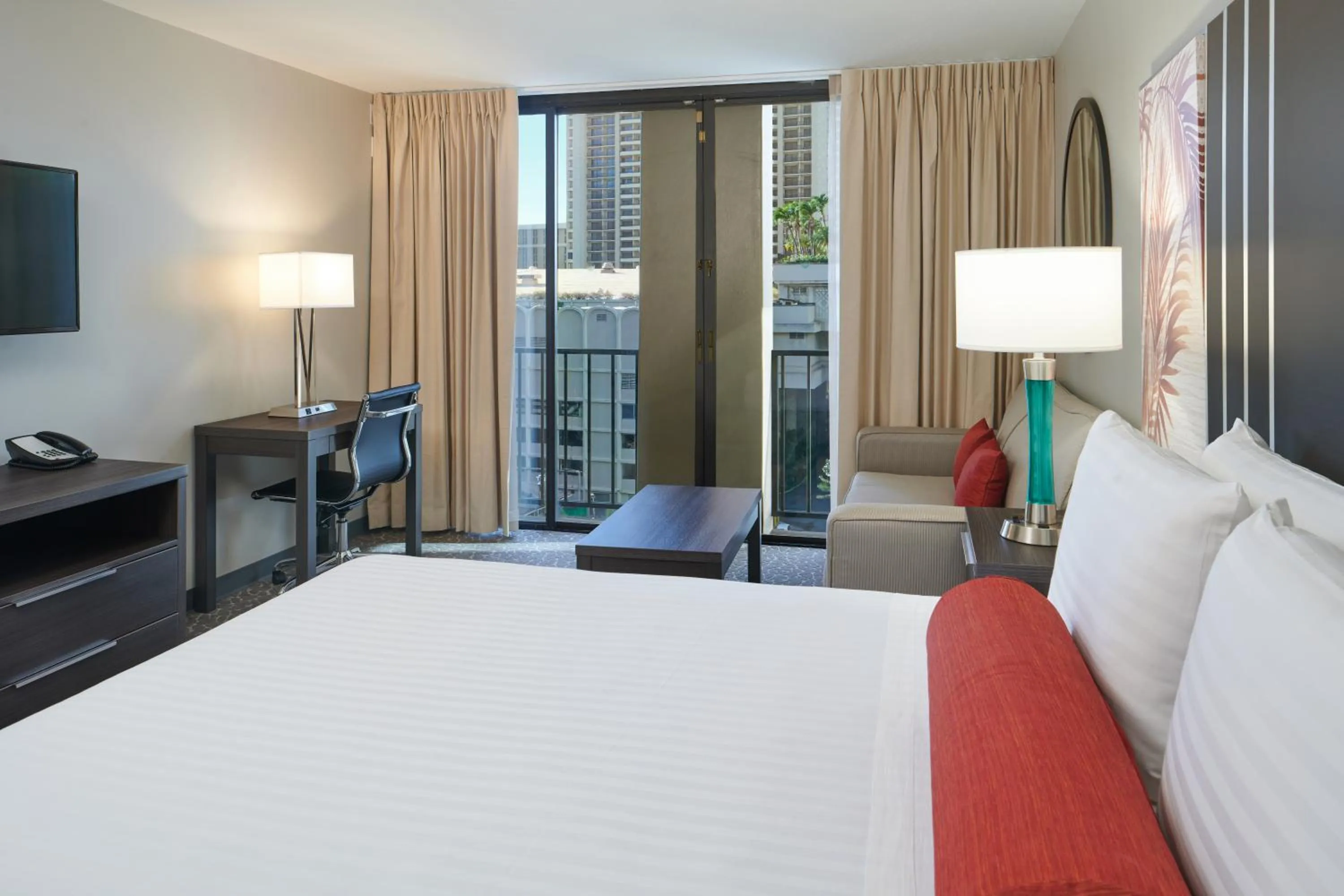 Bed in Aqua Palms Waikiki