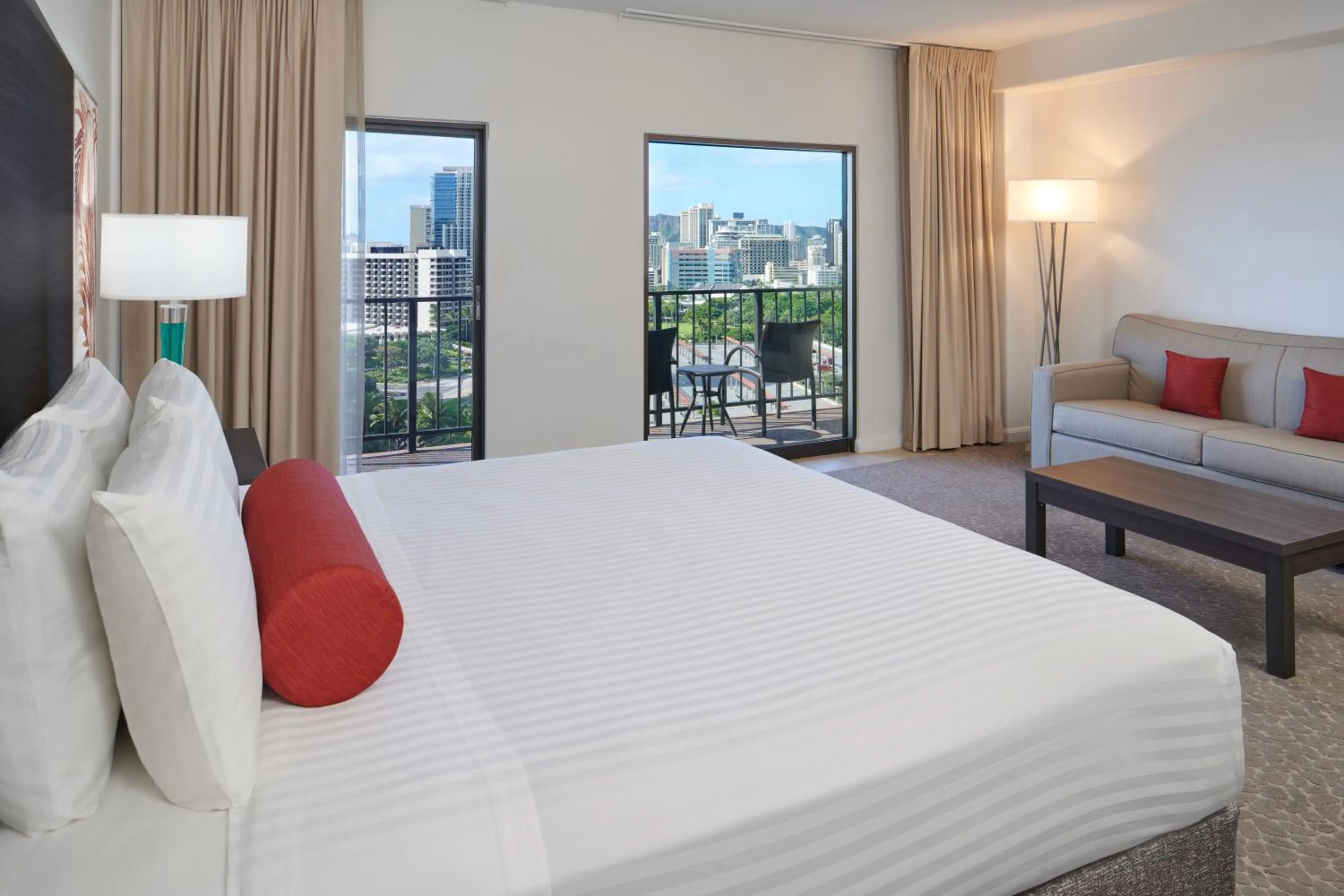 Bed in Aqua Palms Waikiki