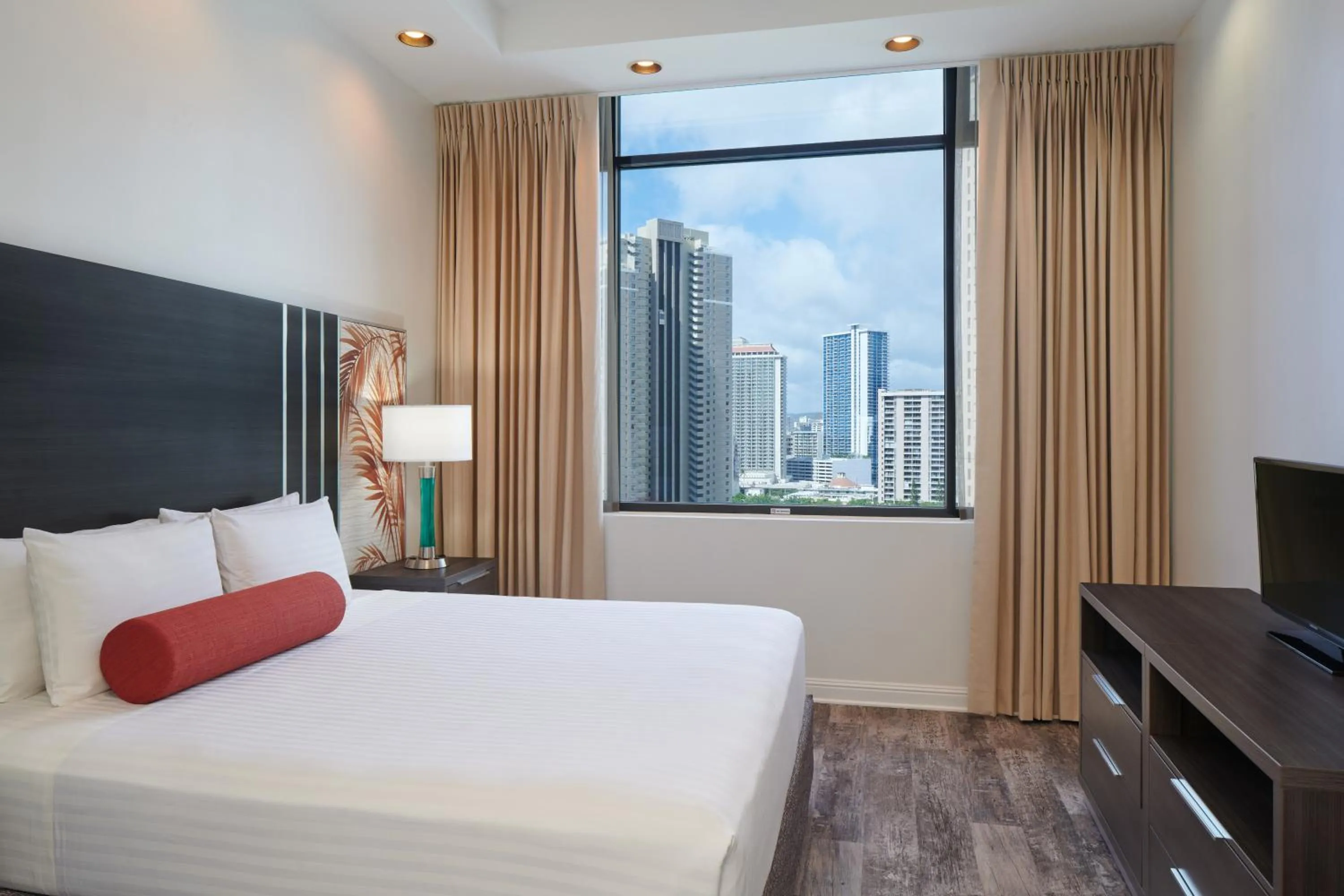 Bed in Aqua Palms Waikiki