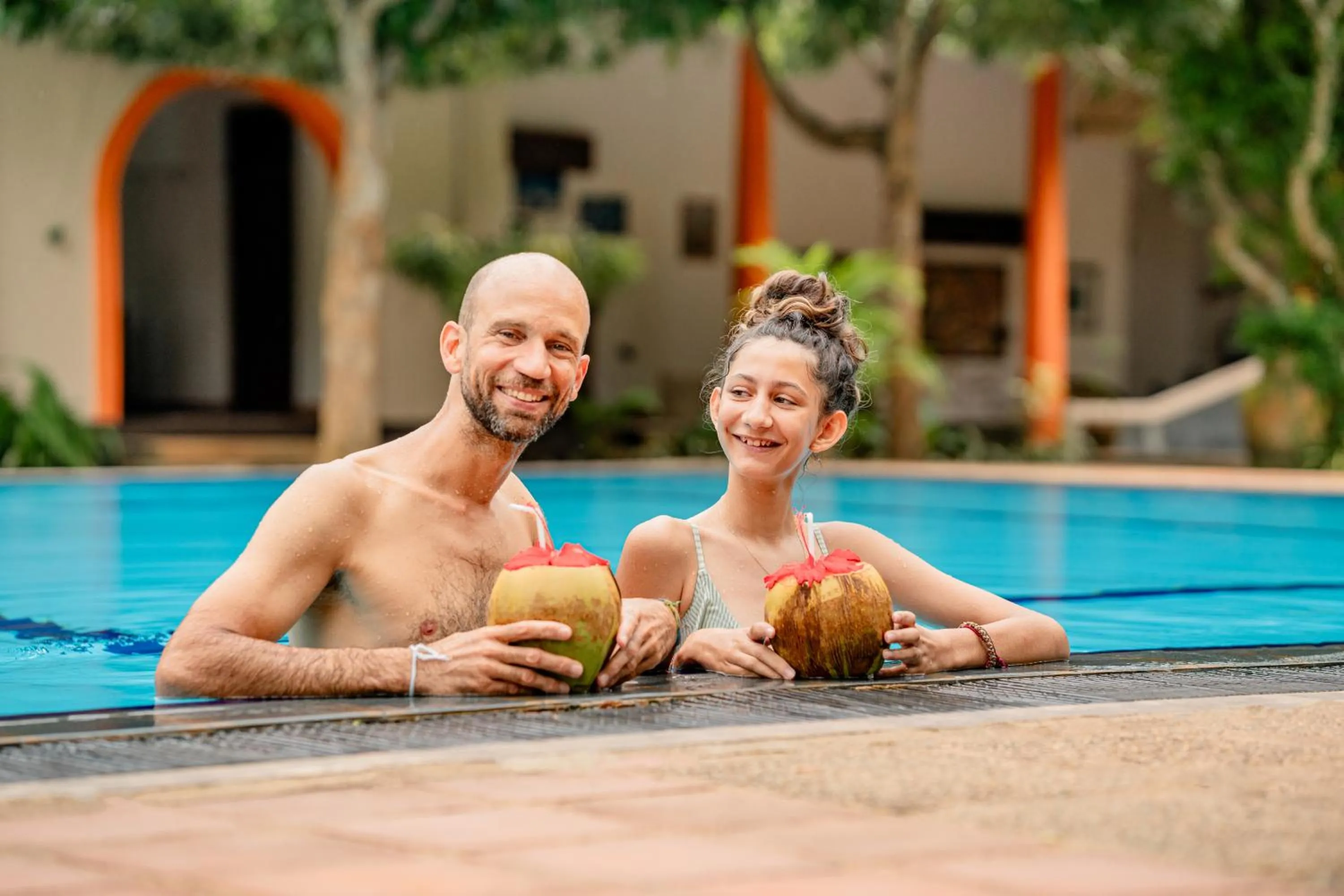 Swimming pool in Ging Oya Lodge
