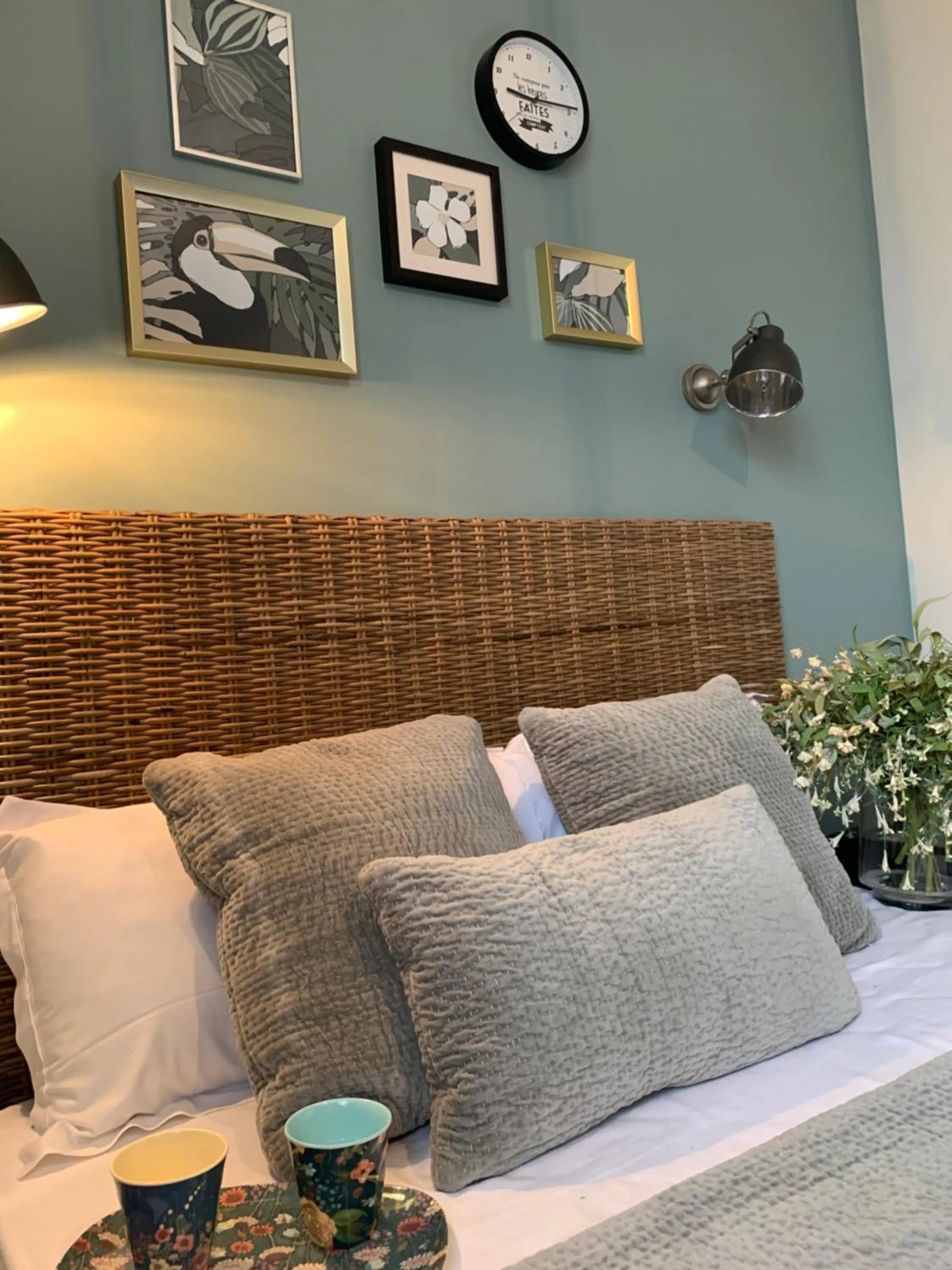 Bed in Hotel Les Embruns