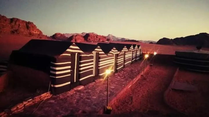 Sunrise in WadiRum Mobile Camp