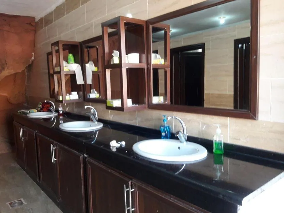 Bathroom in WadiRum Mobile Camp