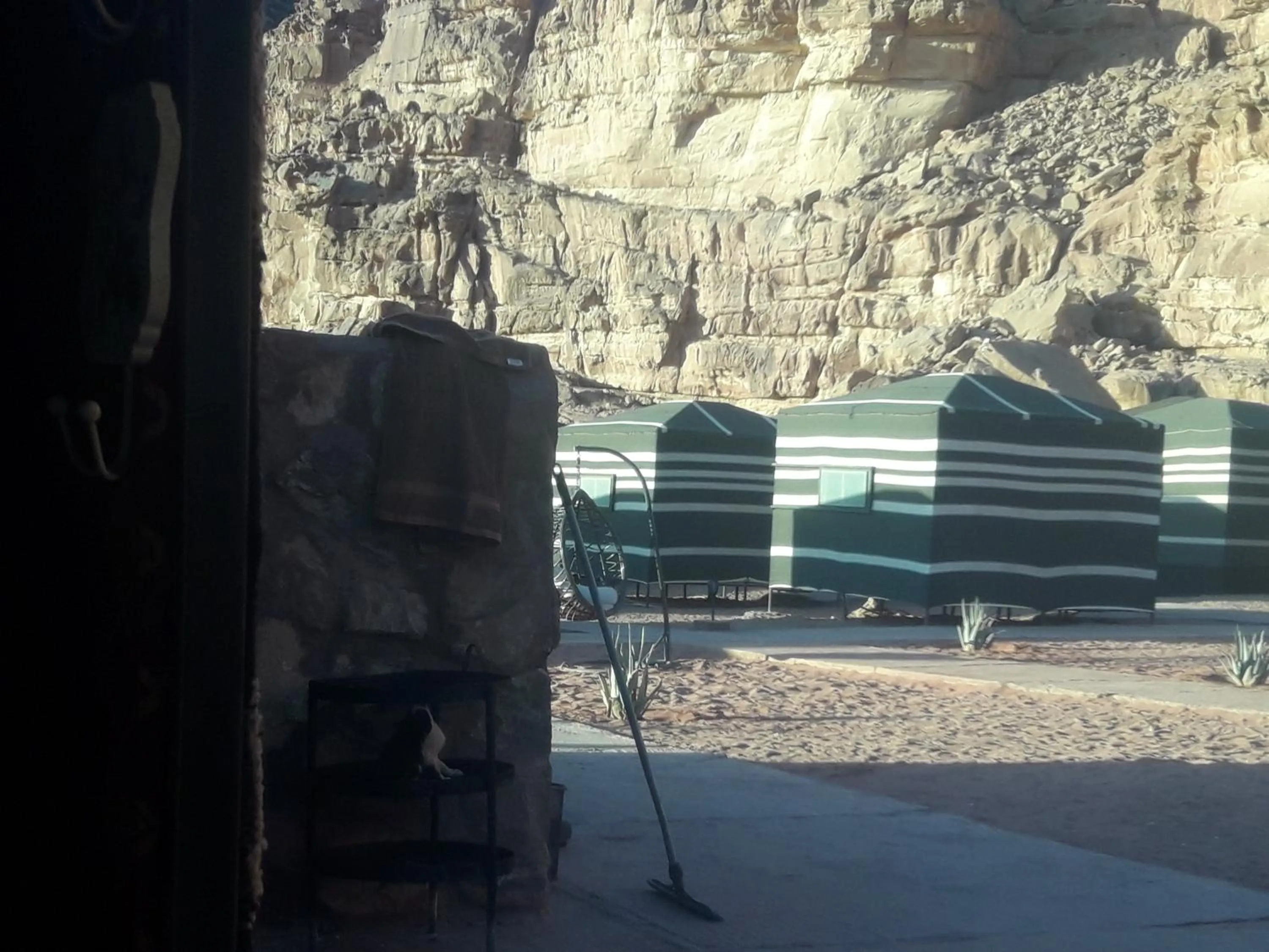 Natural landscape in WadiRum Mobile Camp