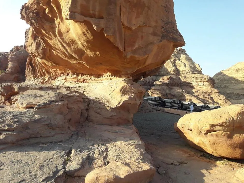 Natural landscape in WadiRum Mobile Camp