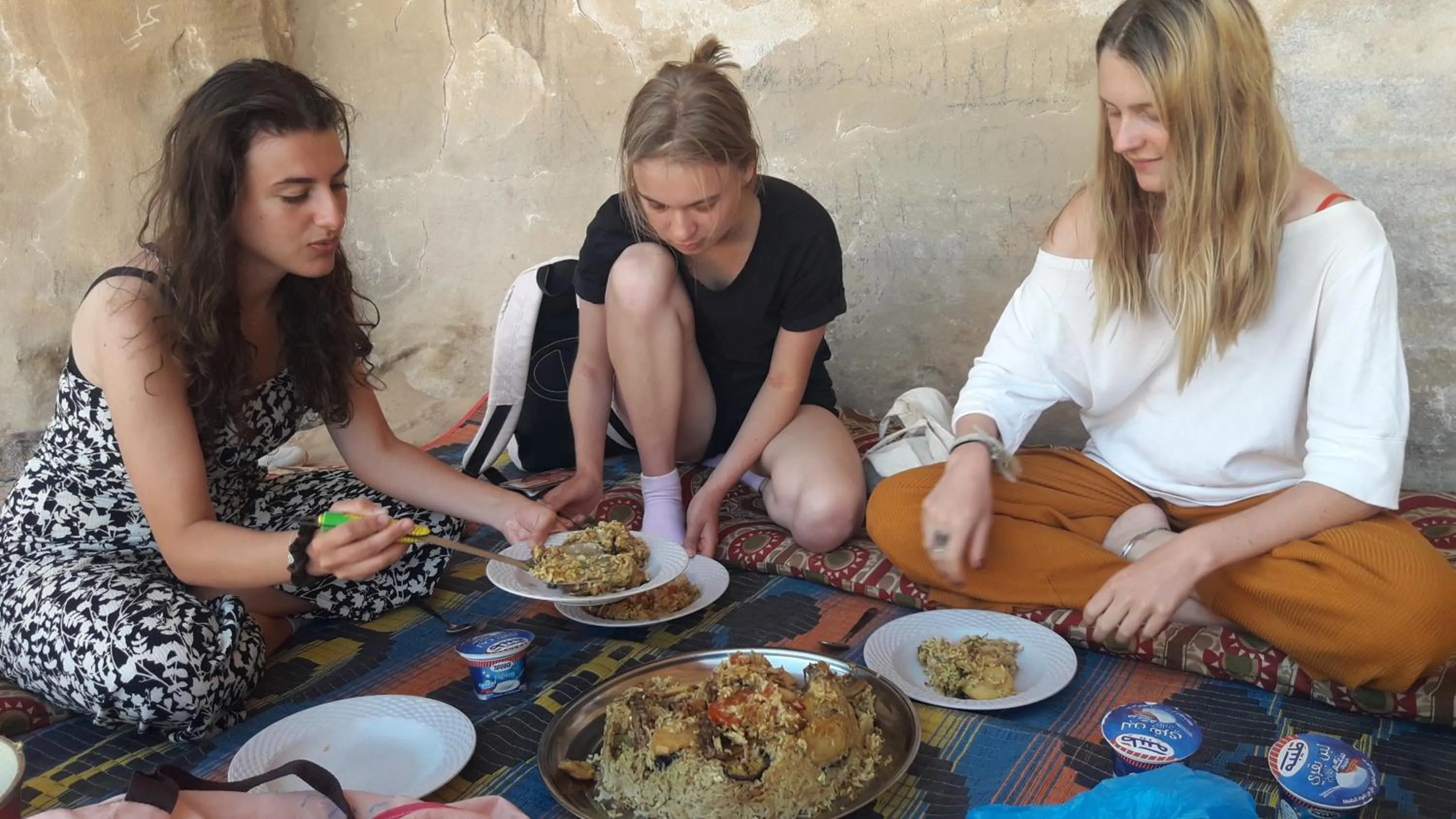 Dining area in WadiRum Mobile Camp