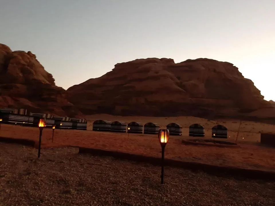 Natural landscape in WadiRum Mobile Camp