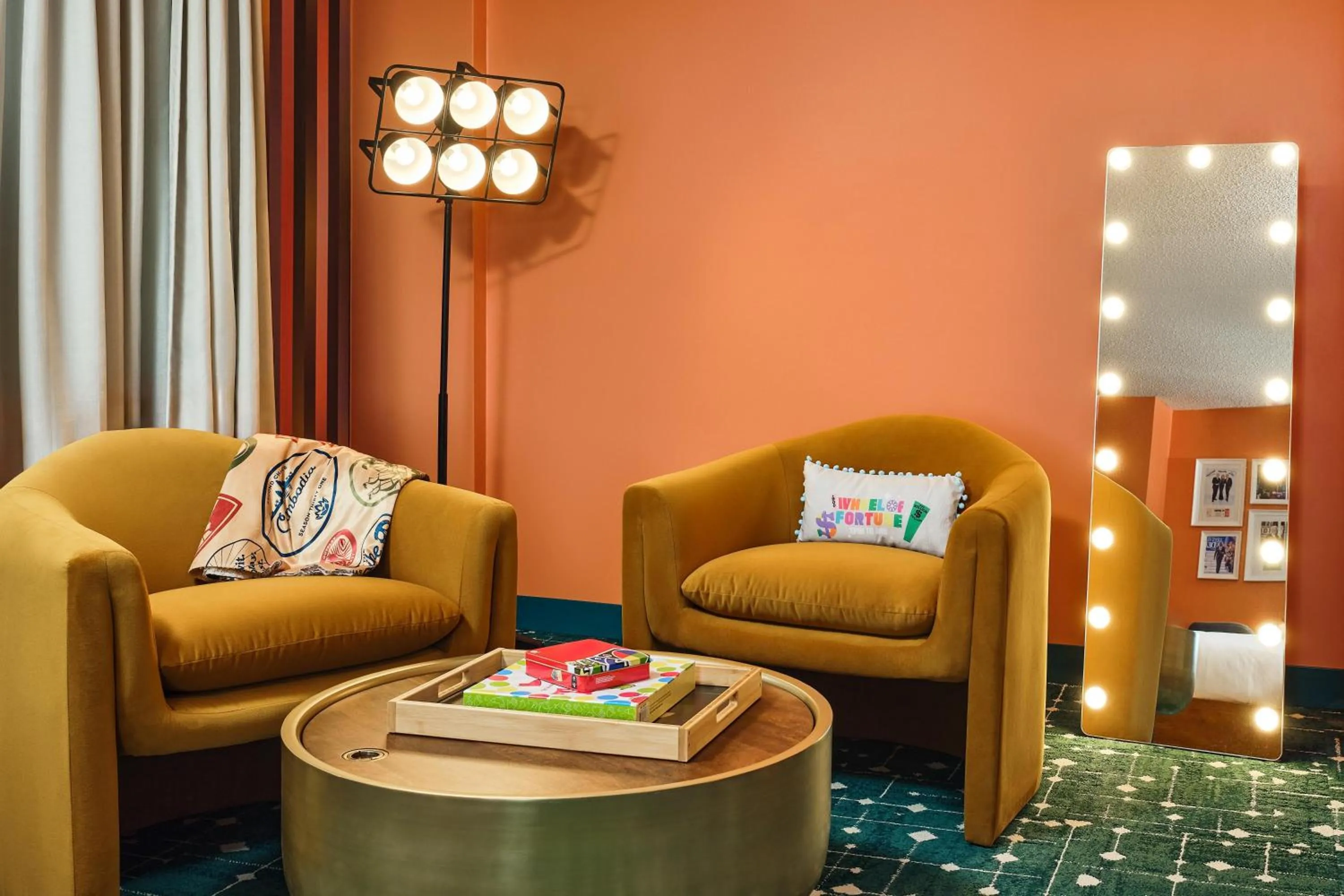 Living room in the Curtis Denver - A DoubleTree by Hilton Hotel