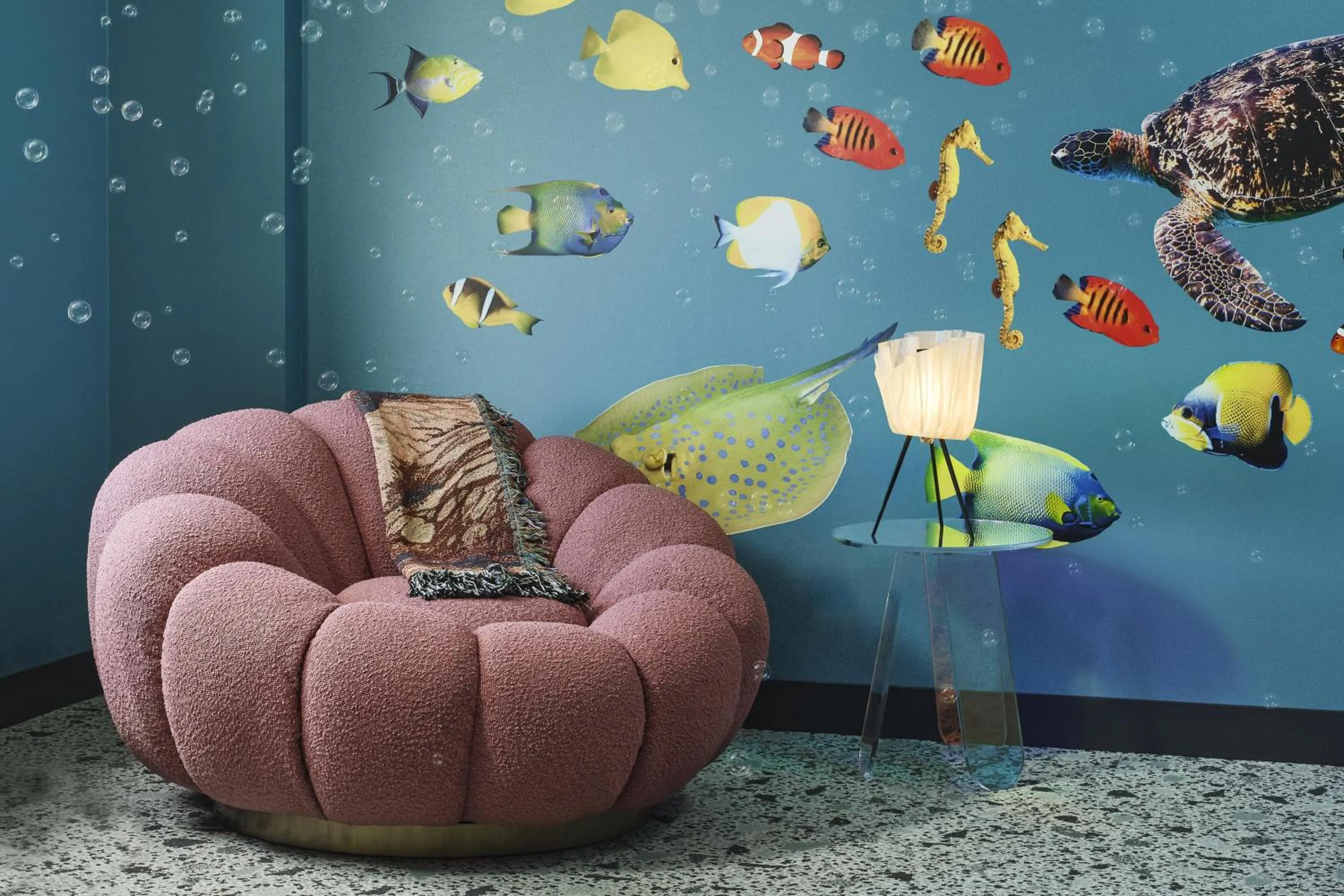 Living room in the Curtis Denver - A DoubleTree by Hilton Hotel