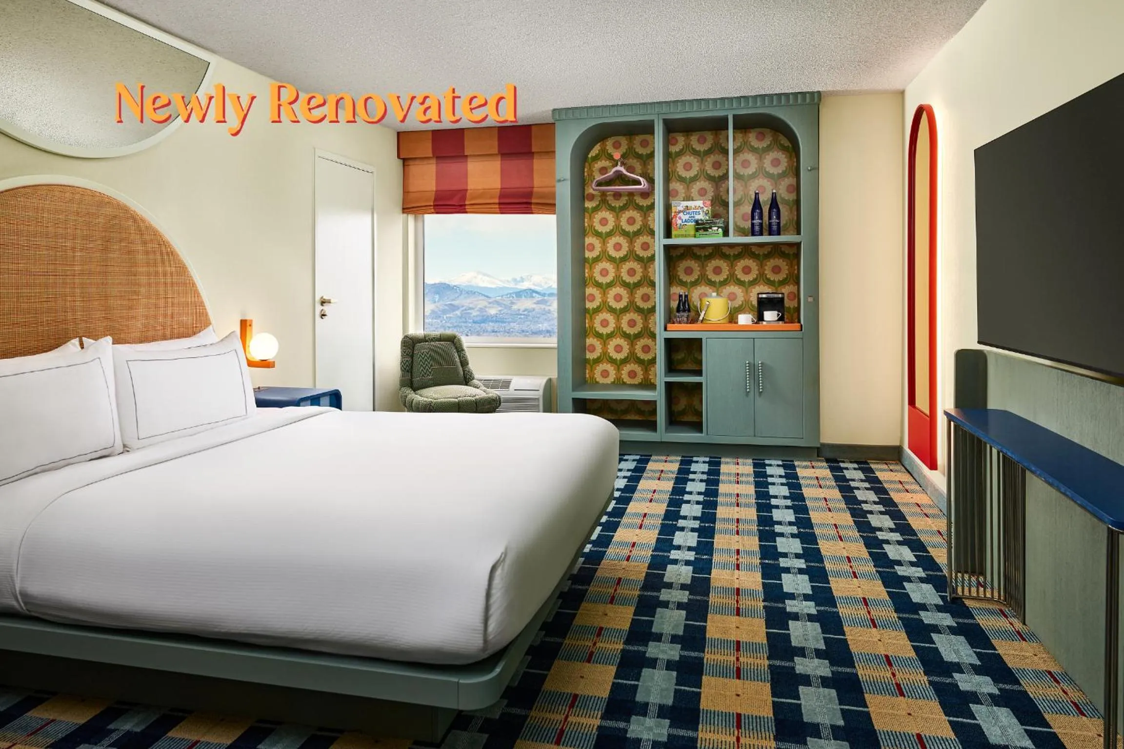 Bed in the Curtis Denver - A DoubleTree by Hilton Hotel