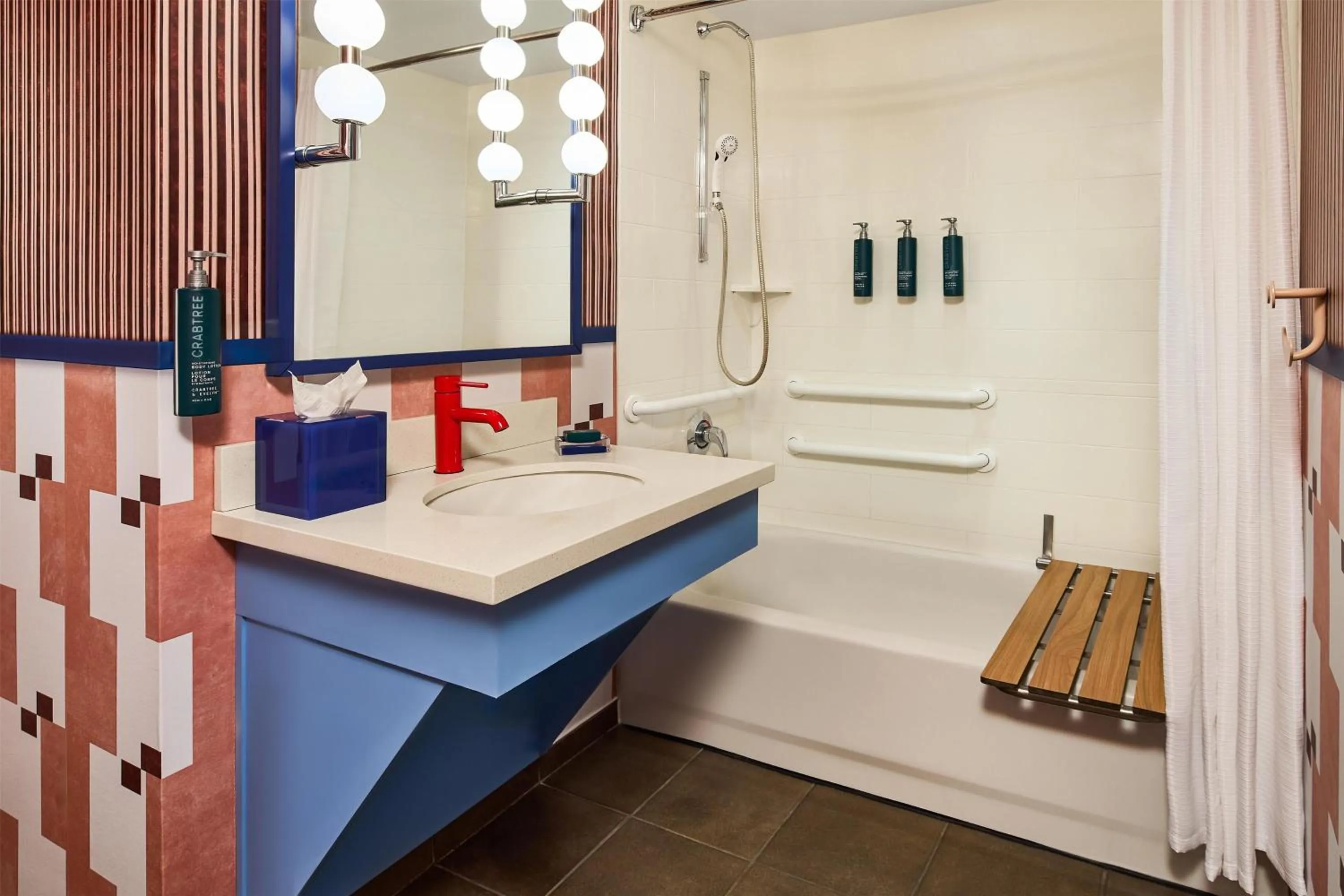 Bathroom in the Curtis Denver - A DoubleTree by Hilton Hotel