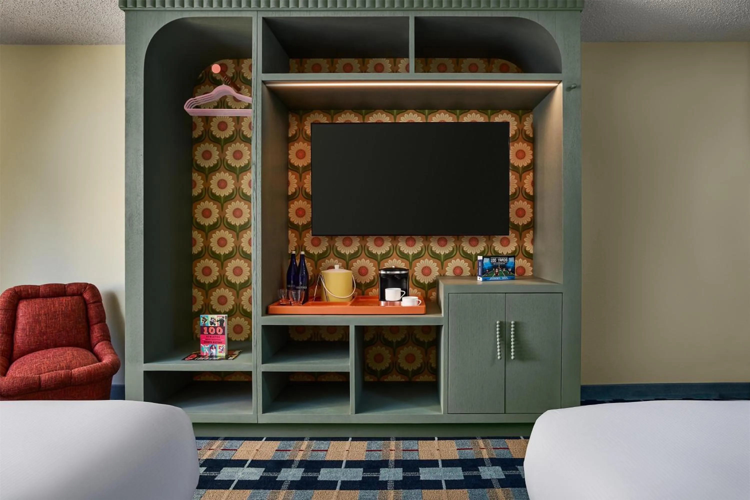 Bed in the Curtis Denver - A DoubleTree by Hilton Hotel