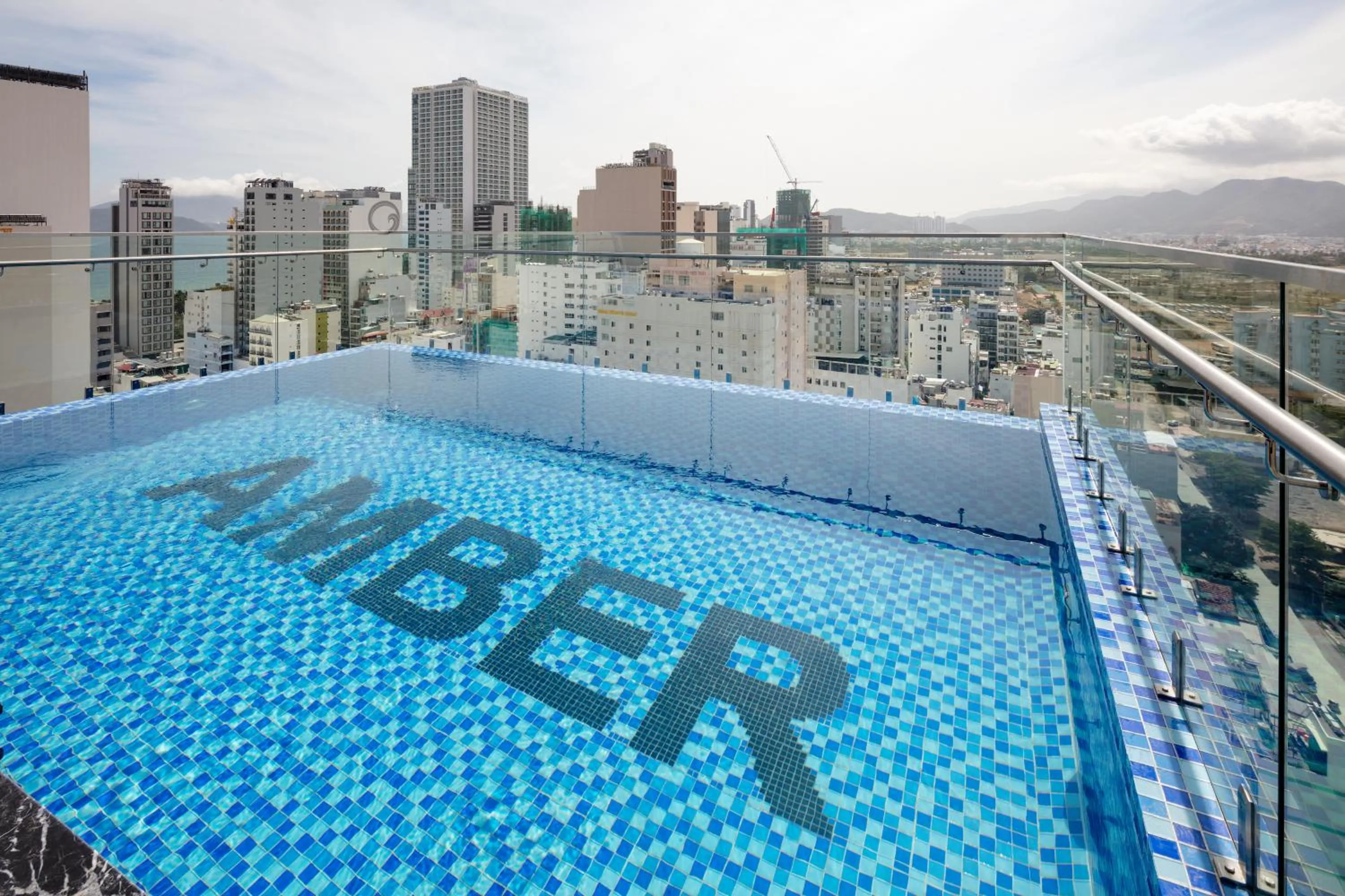 Pool view in Amber Hotel managed by HT