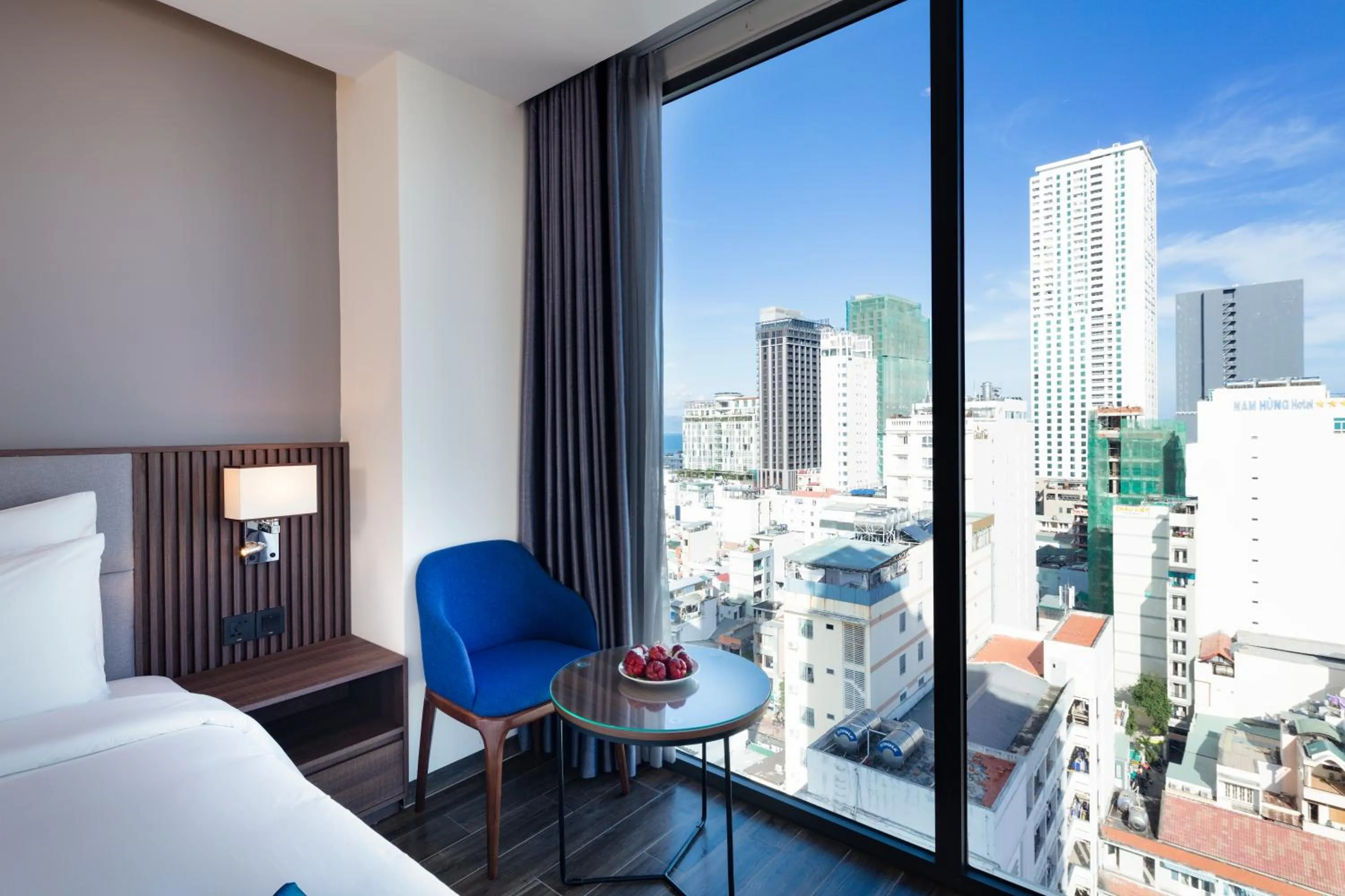 Seating area, Bed in Amber Hotel managed by HT