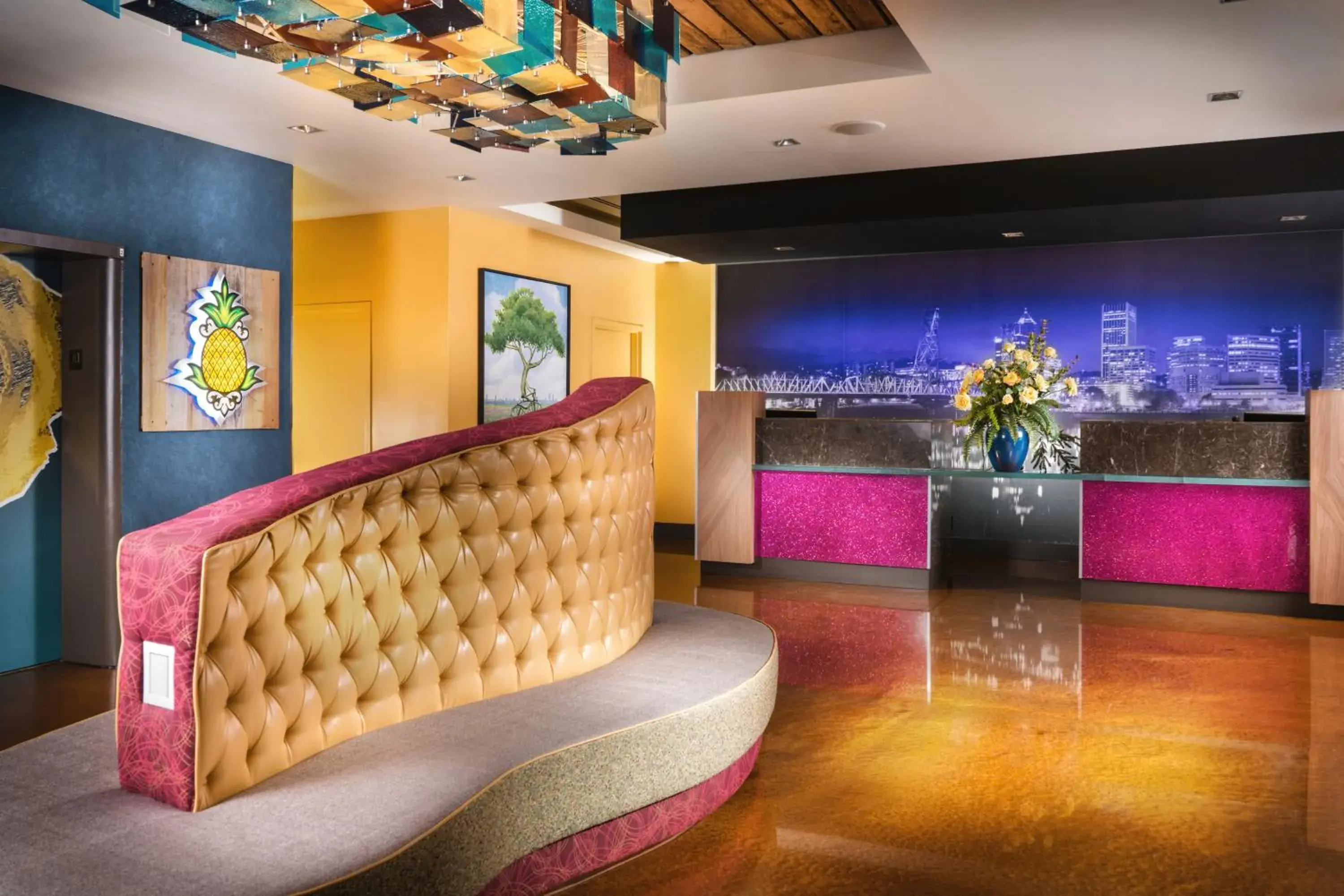 Lobby or reception in Staypineapple, Hotel Rose, Downtown Portland Lobby or reception in Staypineapple, Hotel Rose, Downtown Portland