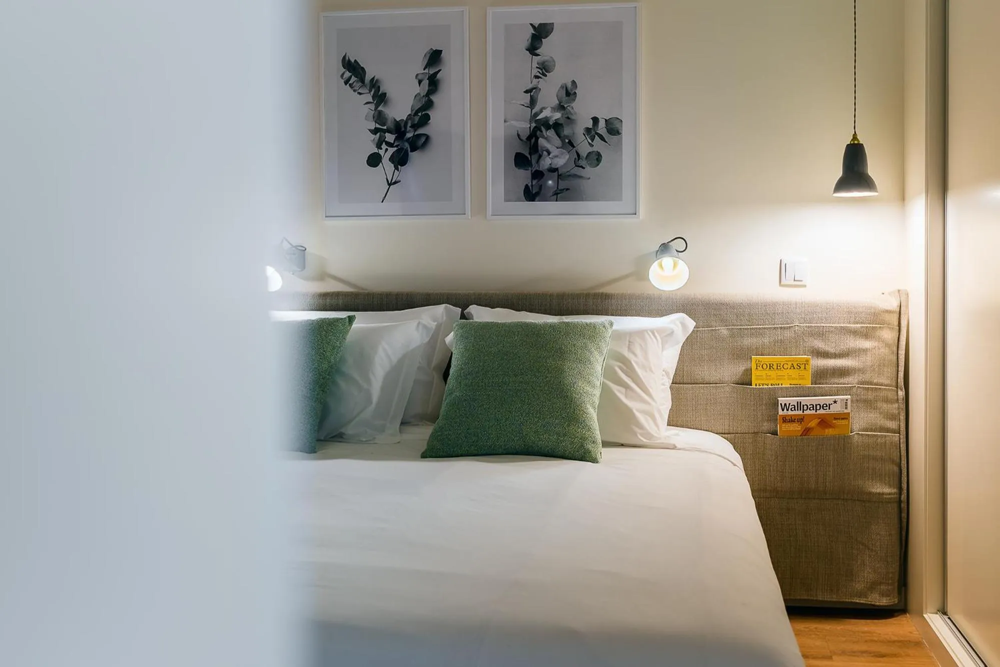 Bed in Three House Hotel