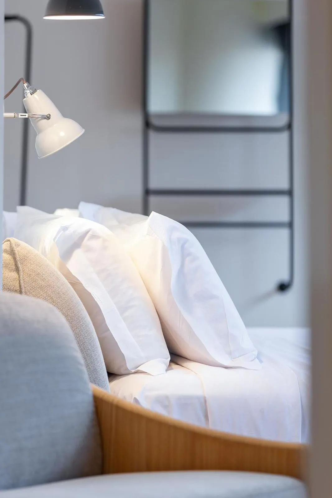 Bed in Three House Hotel