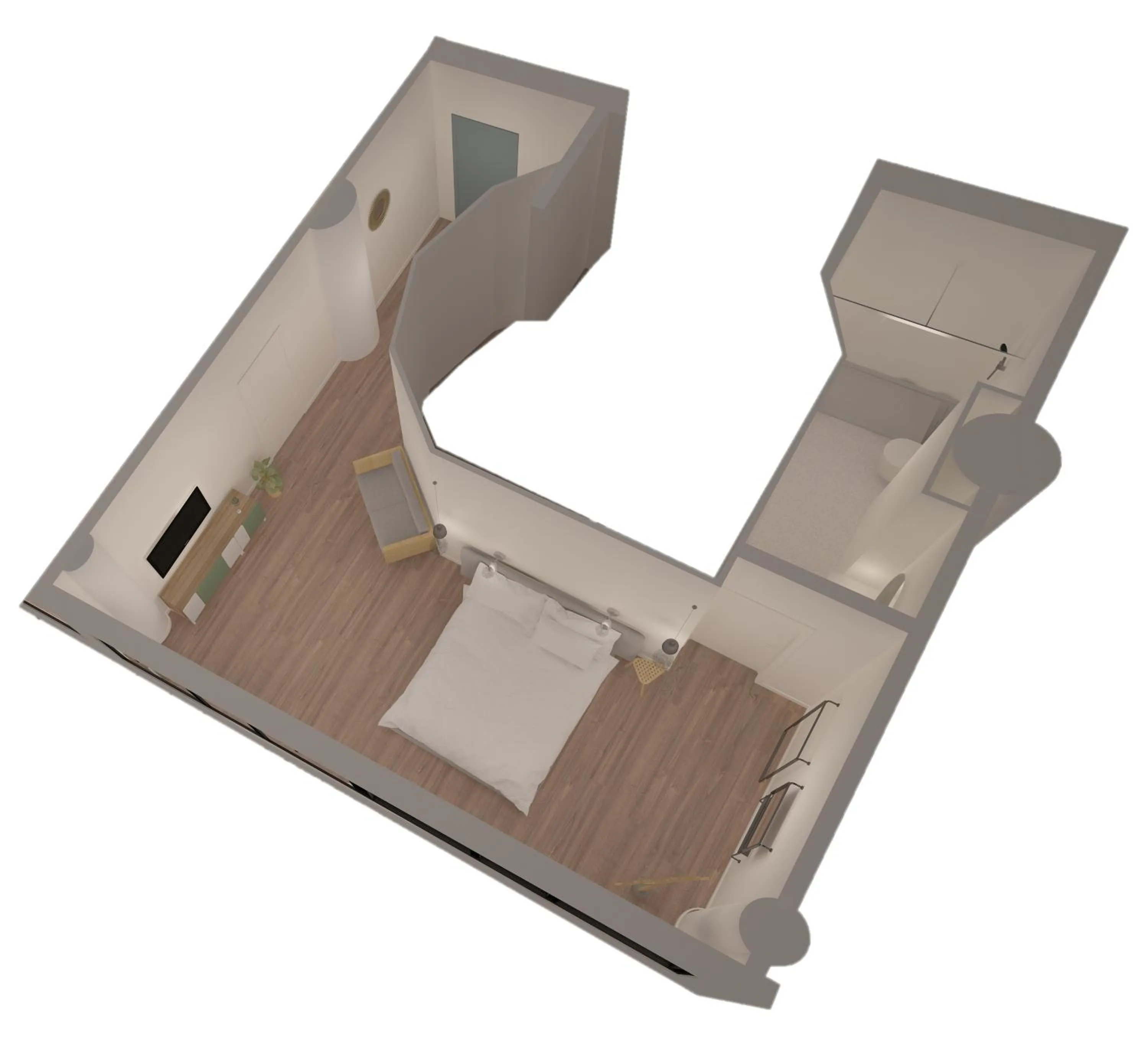 Floor plan in Three House Hotel