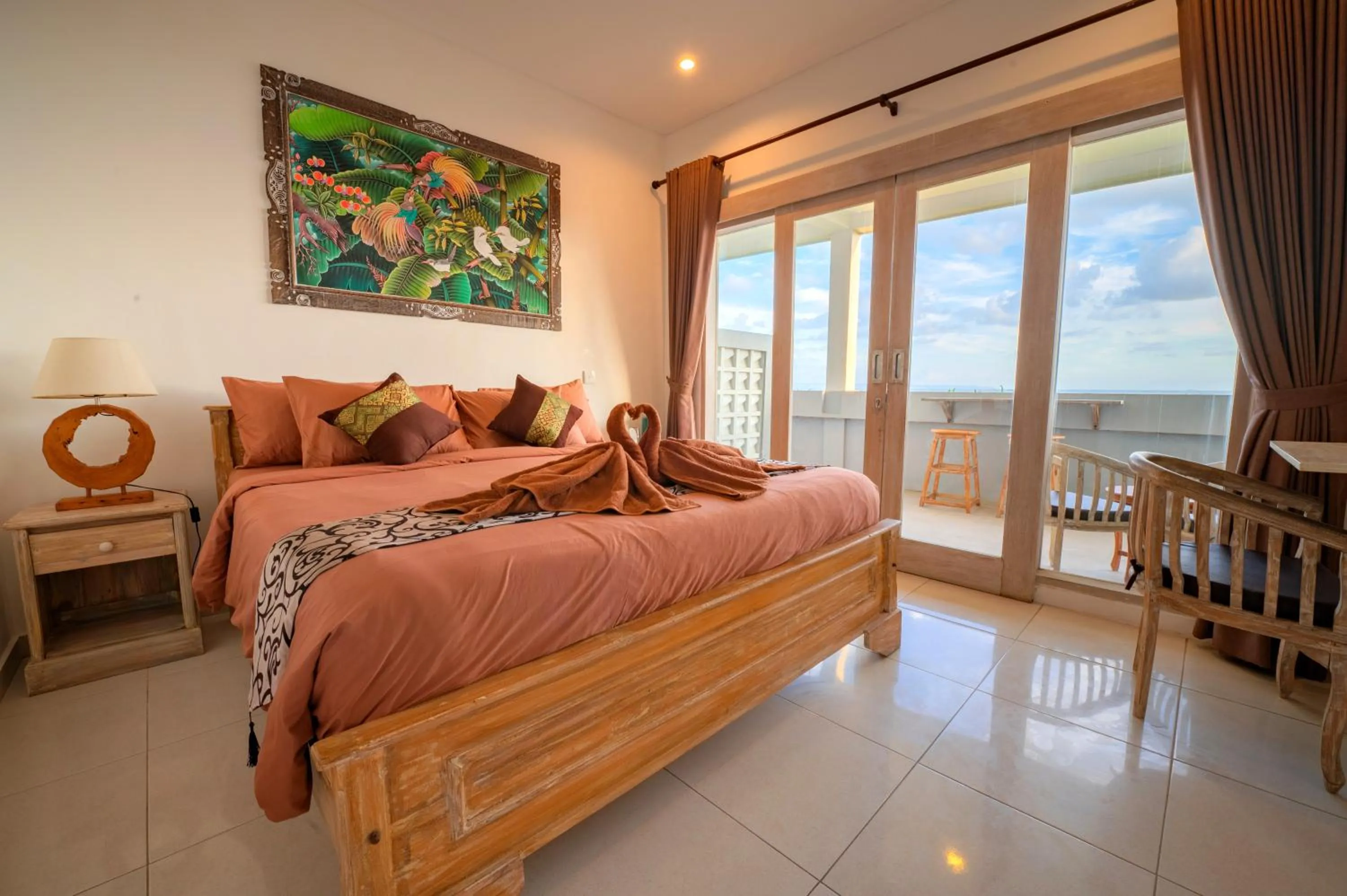 Bed in Sau Bali Beach House Canggu