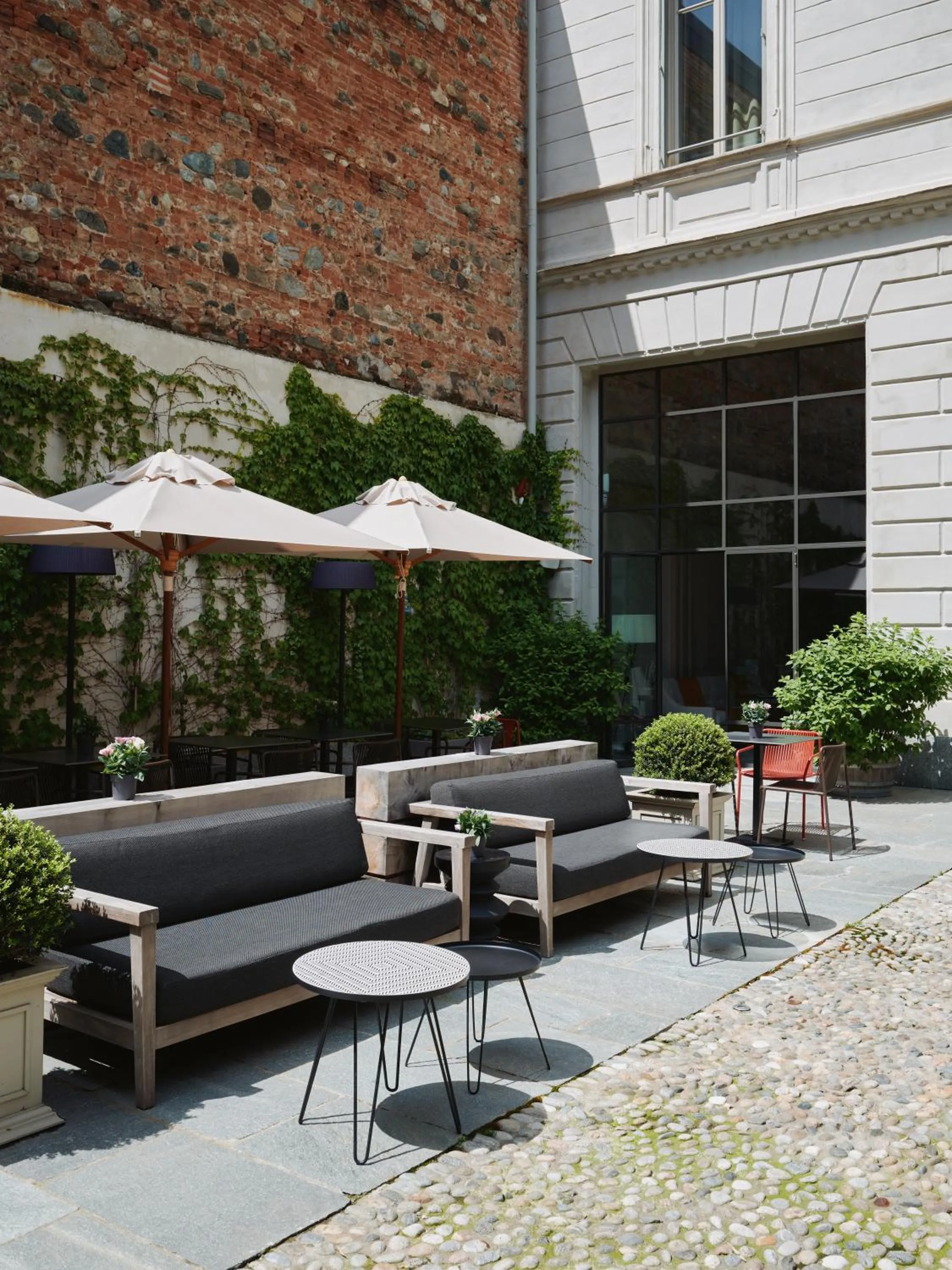 Inner courtyard view in Opera35 Boutique Hotel