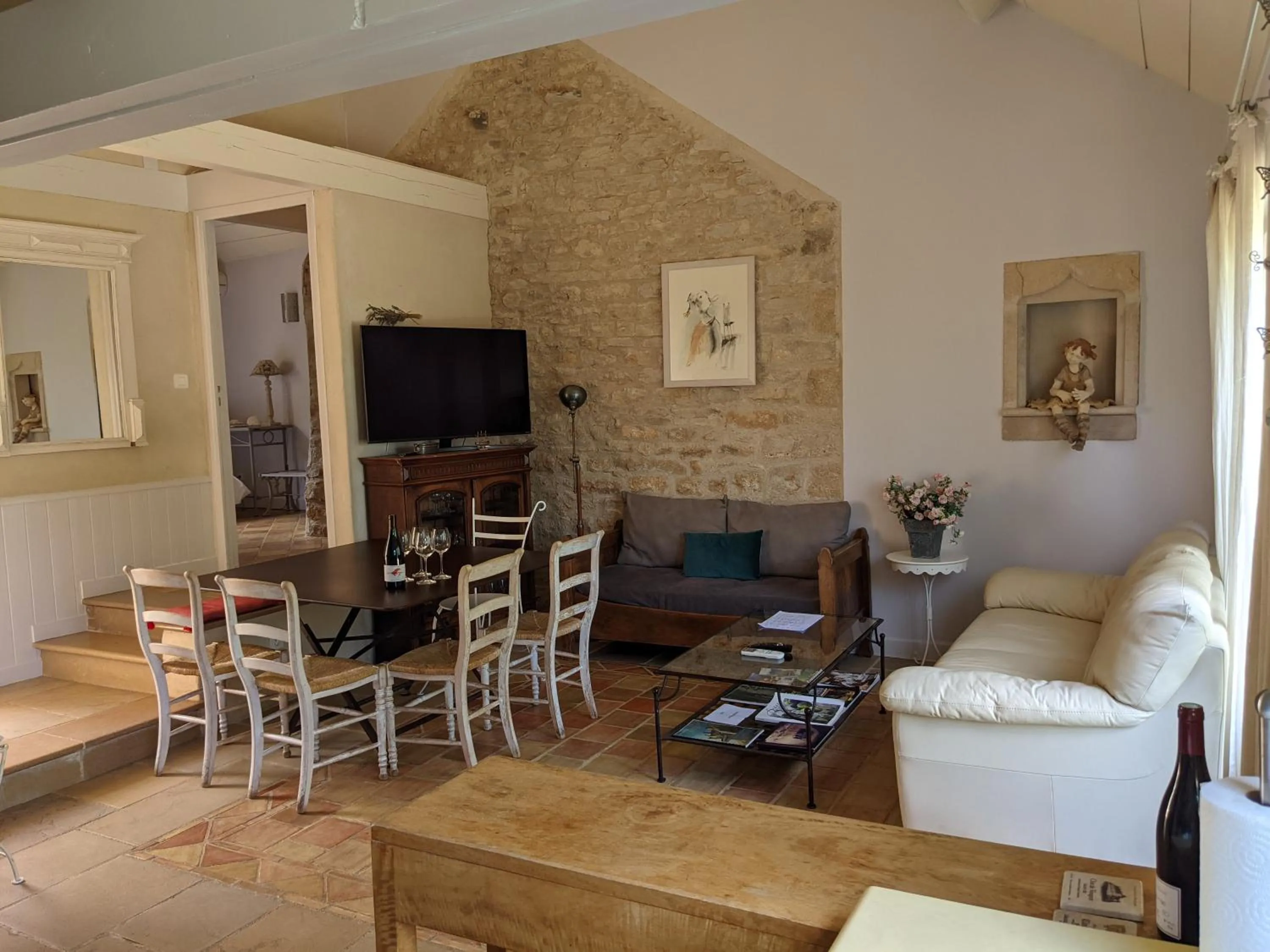 Living room in La Terre d'Or