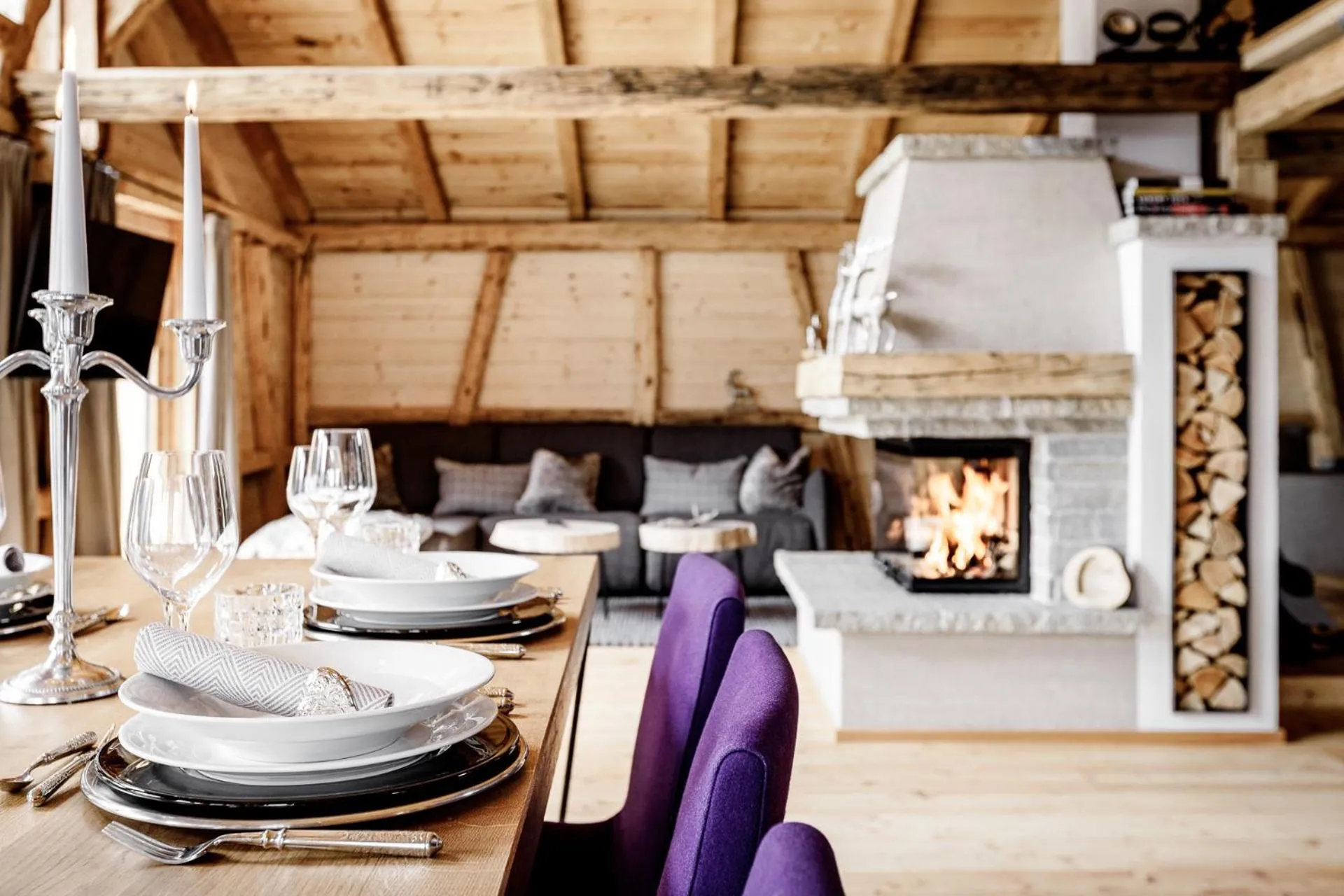 Living room in Leni Mountain Chalet