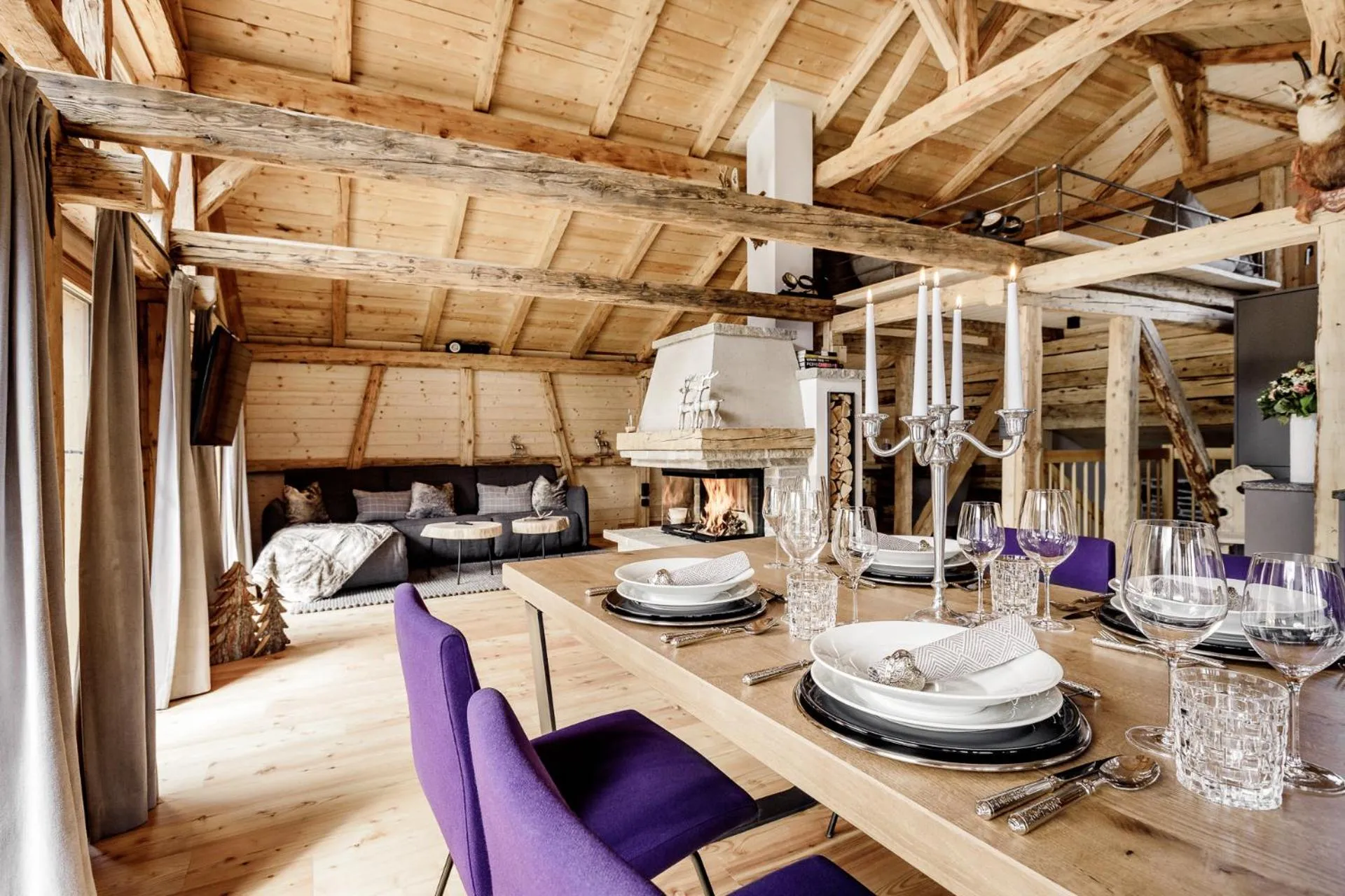 Living room in Leni Mountain Chalet