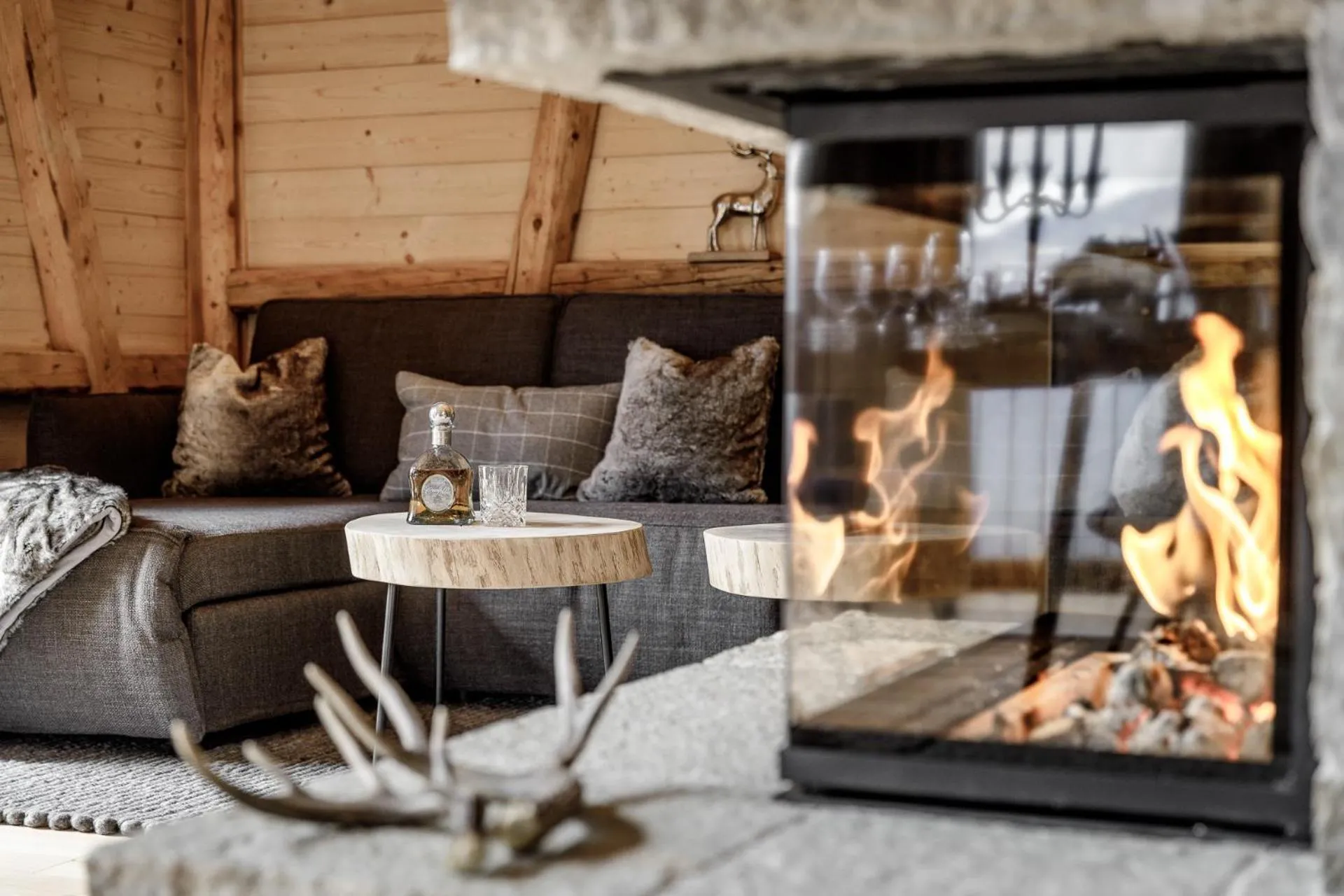 Living room in Leni Mountain Chalet