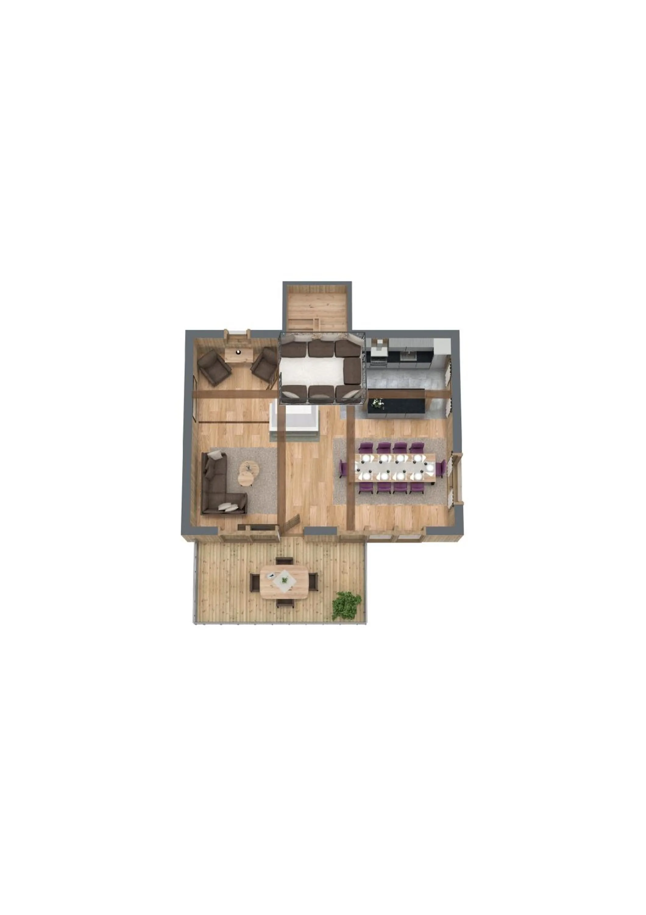 Floor plan in Leni Mountain Chalet