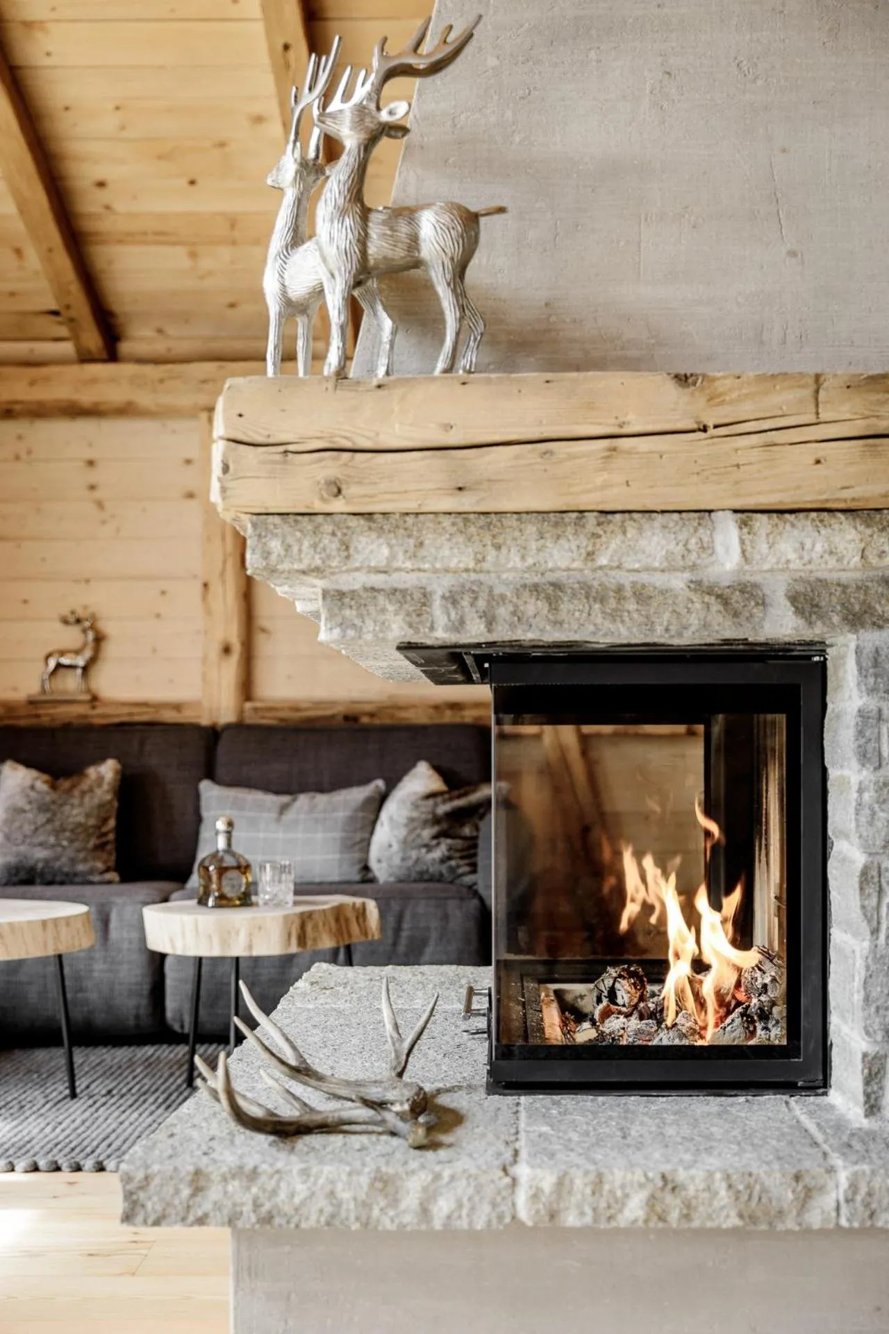 Living room in Leni Mountain Chalet