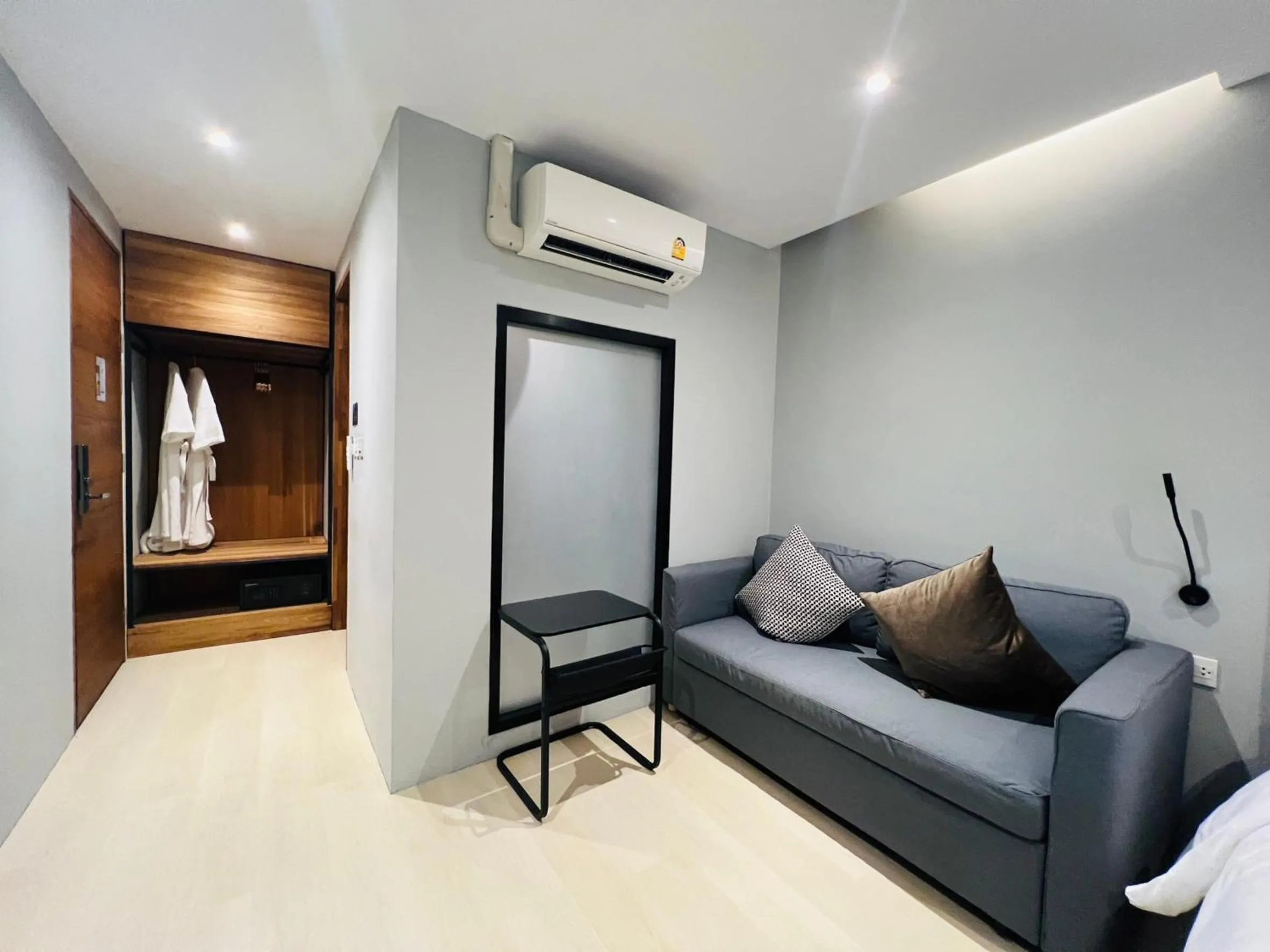 Seating area in Woodstory Boutique Hotel