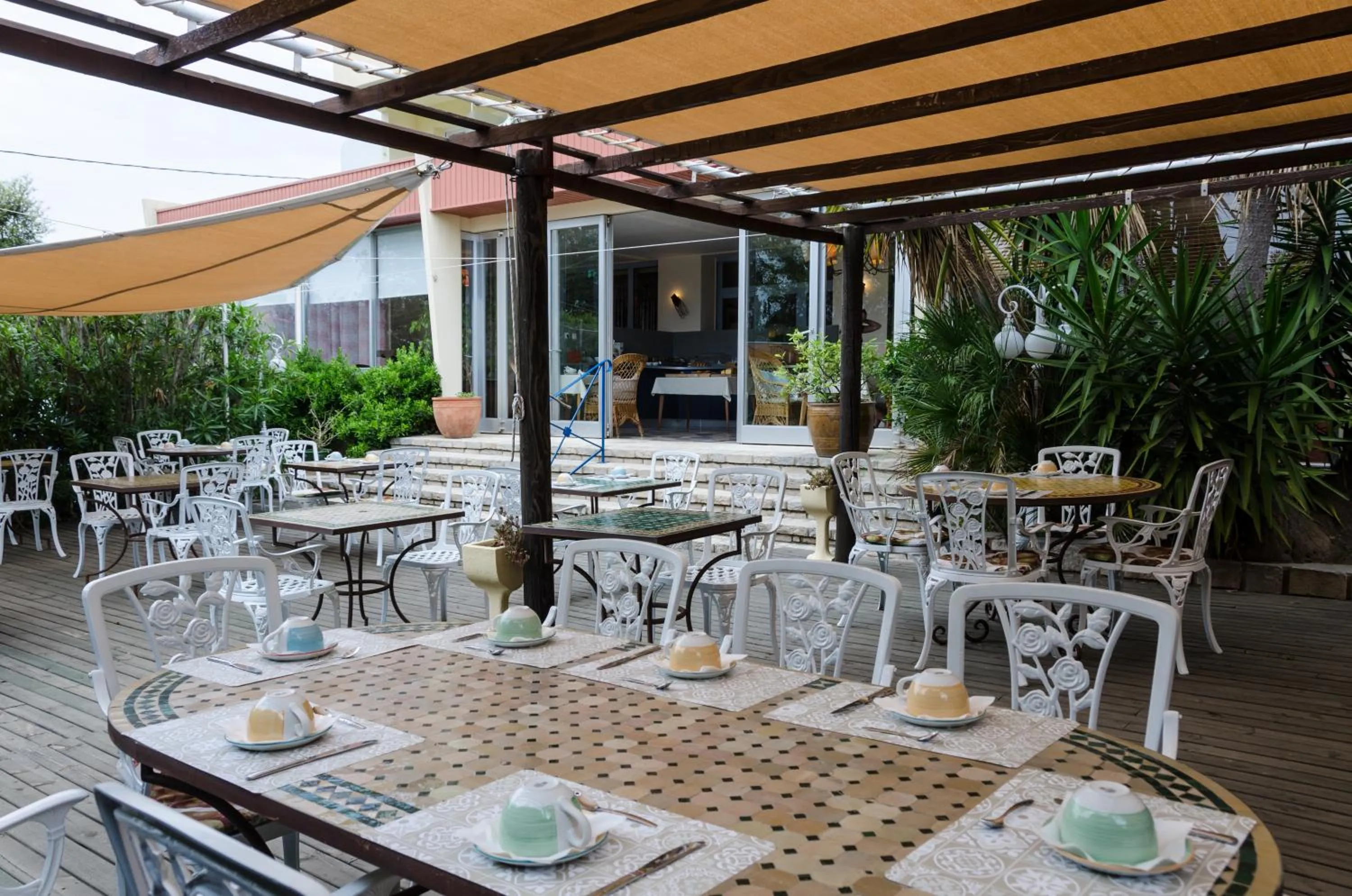 Patio in Cap Nègre Hôtel