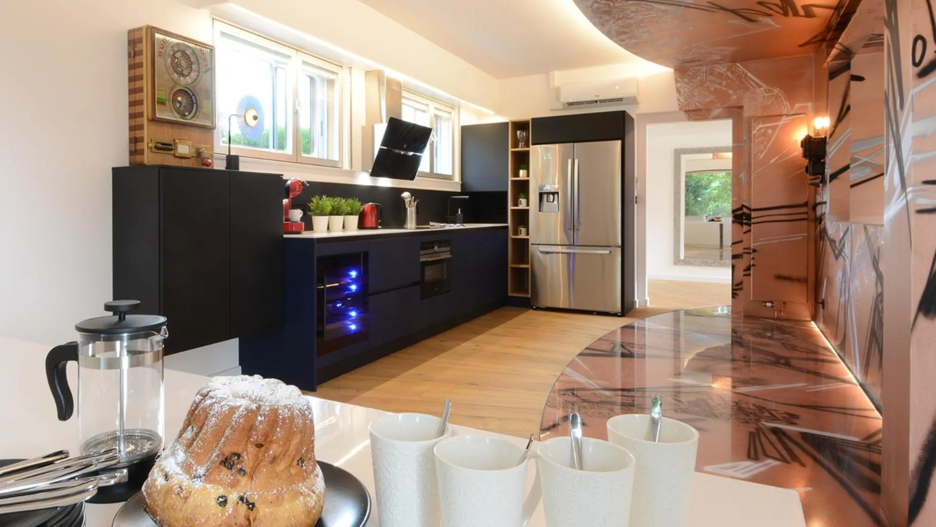Kitchen or kitchenette in Villa Escapade Colmar avec parking