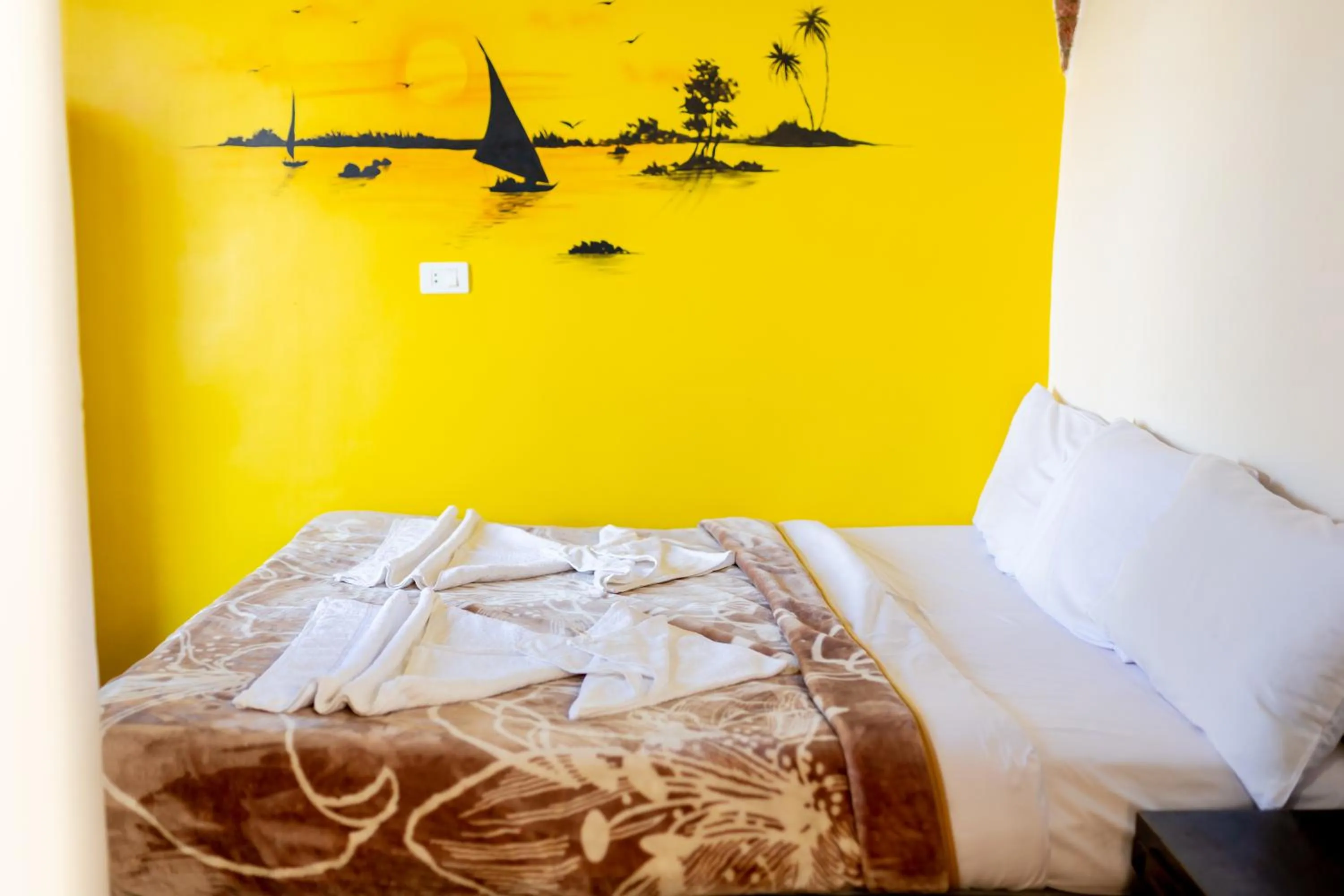 Bedroom, Bed in Opal privat nubian hotel