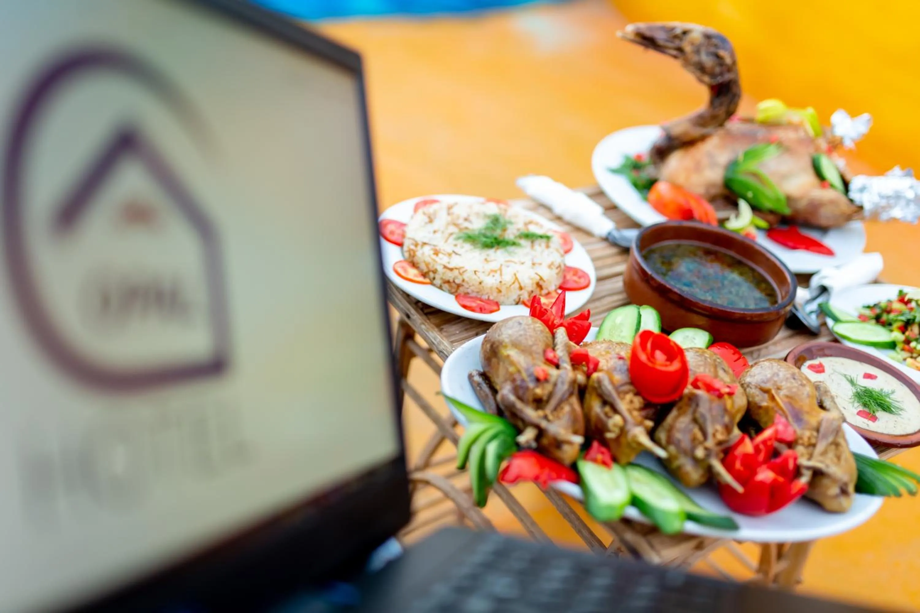 Food and drinks in Opal privat nubian hotel