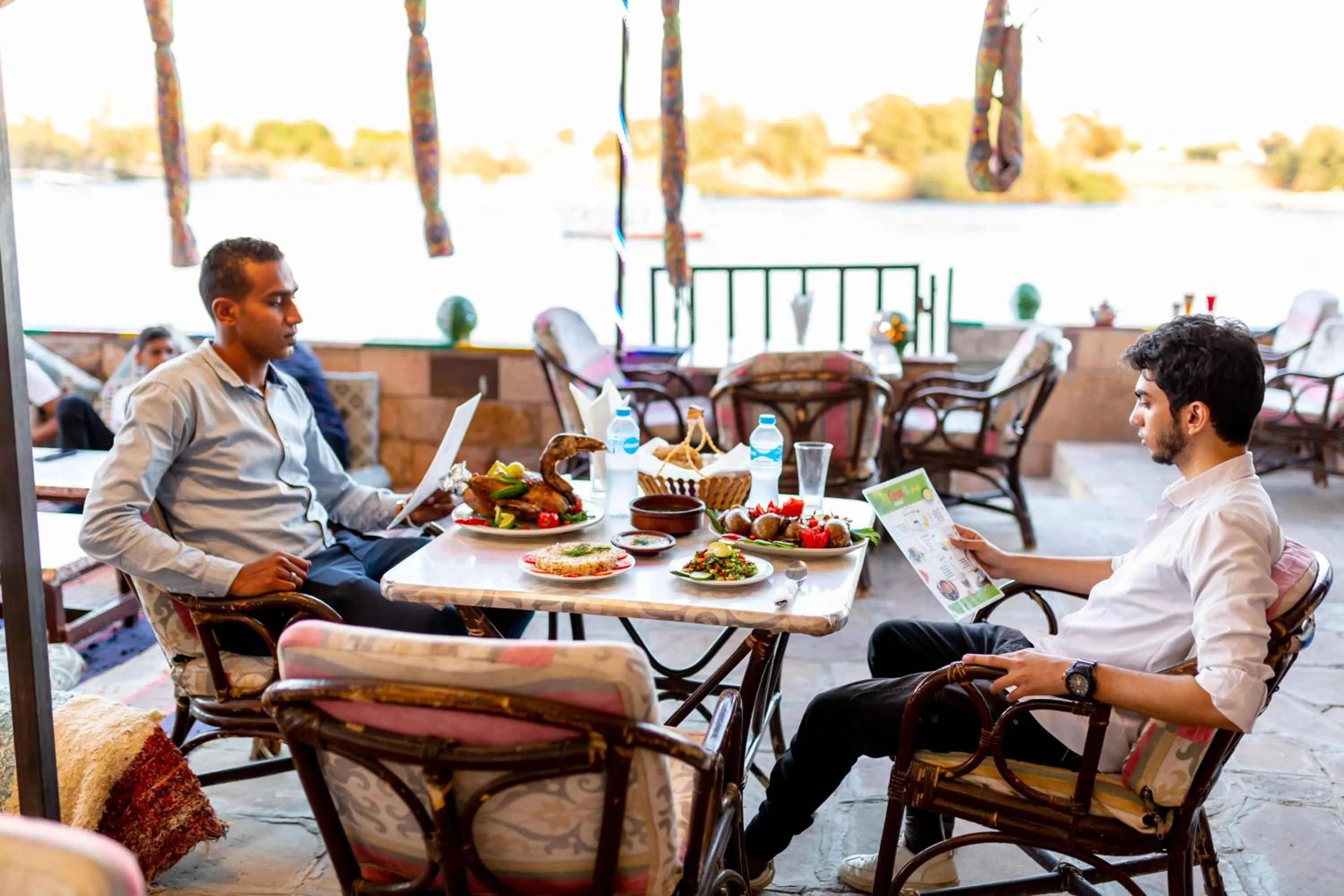 Seating area in Opal privat nubian hotel