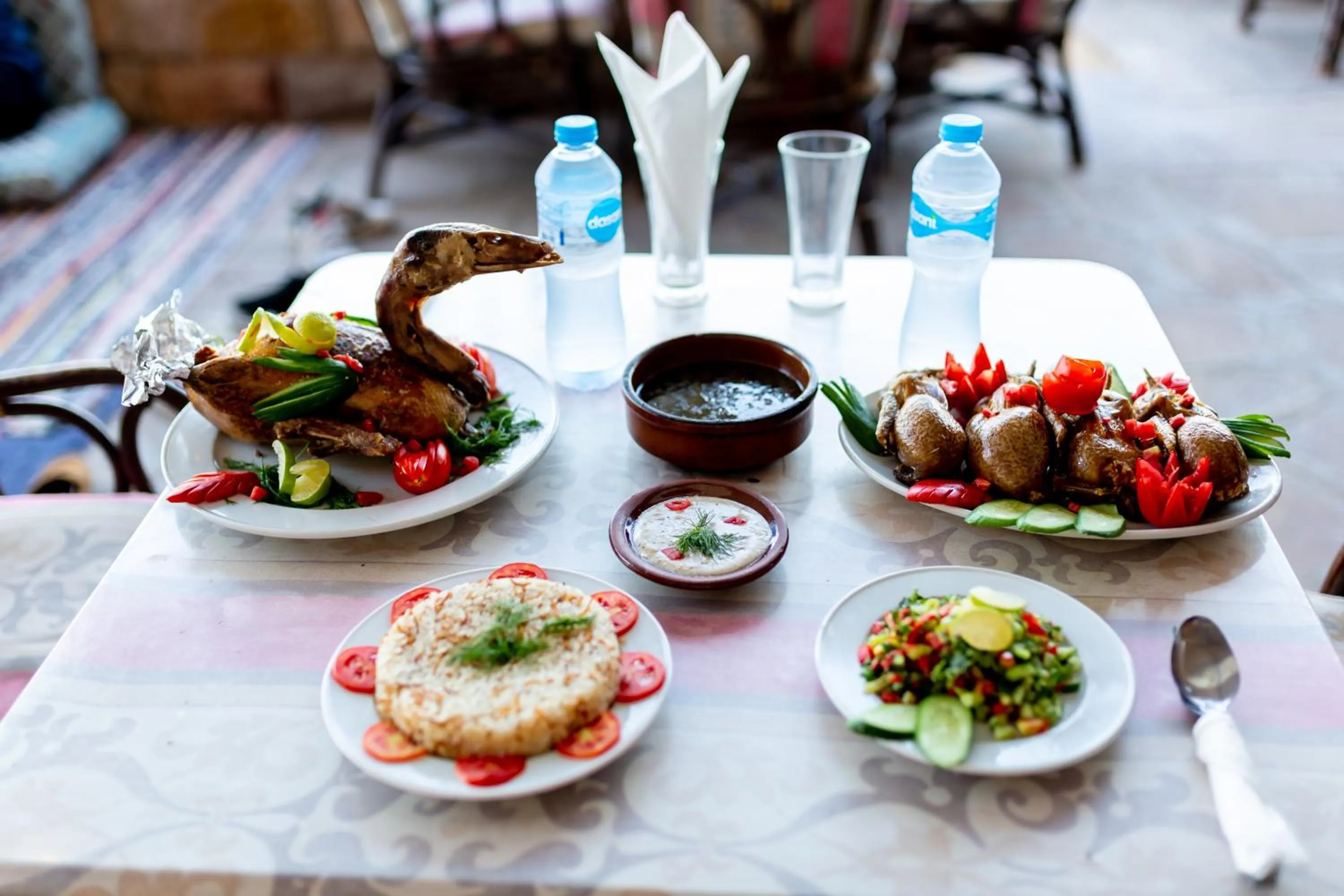 Food and drinks in Opal privat nubian hotel
