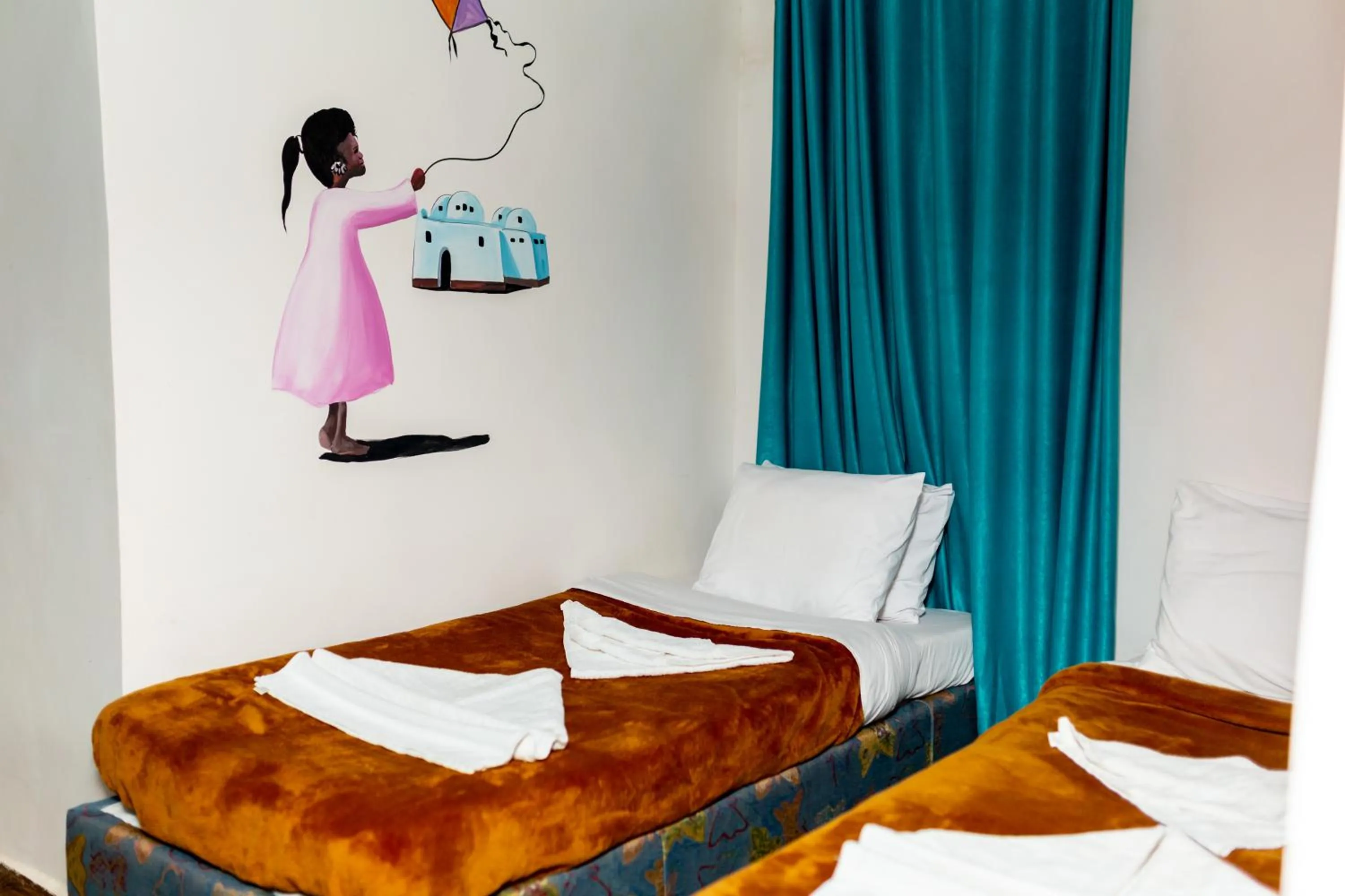 Bed in Opal privat nubian hotel