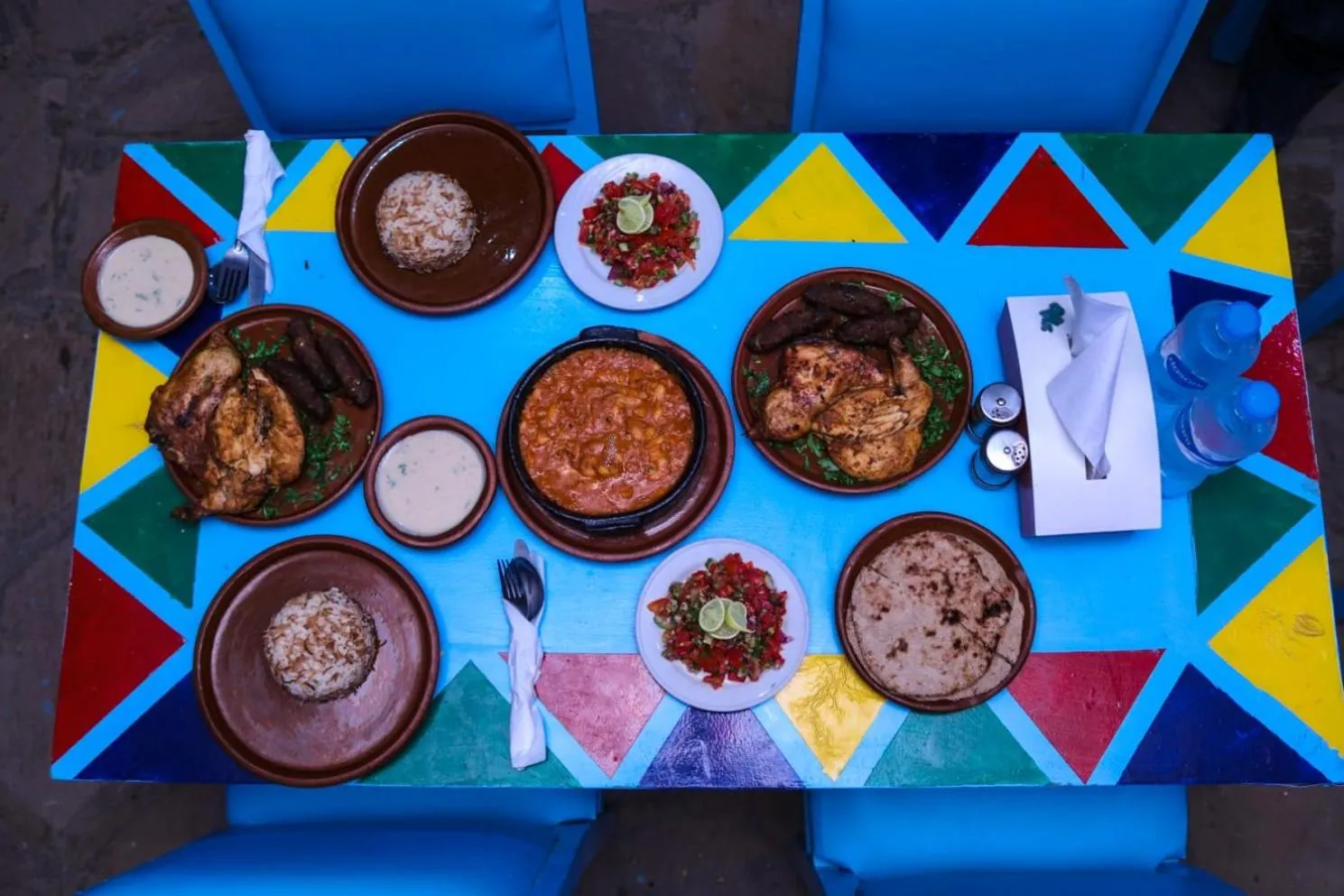 Food in Opal privat nubian hotel